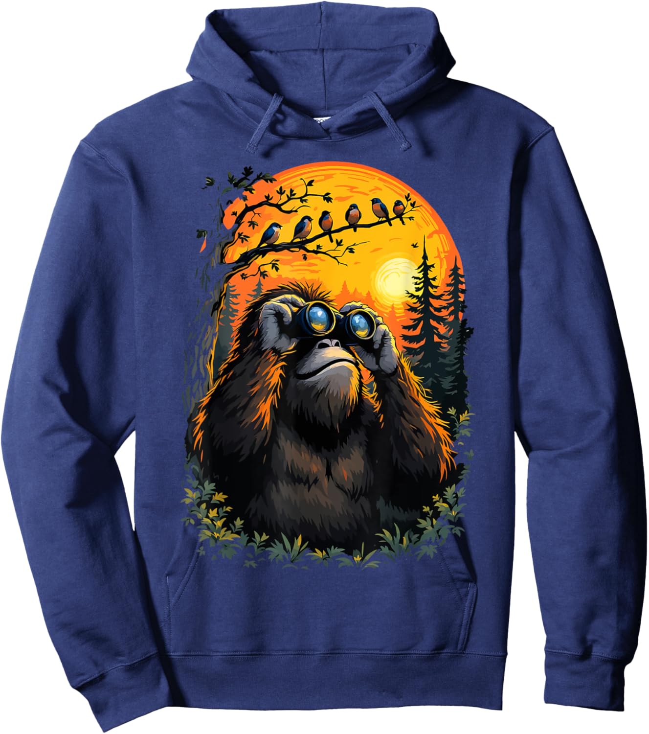 Wild Bird Watching Funny Bird Nature Adventure Explorers Hoodie - Hoodie | Navy