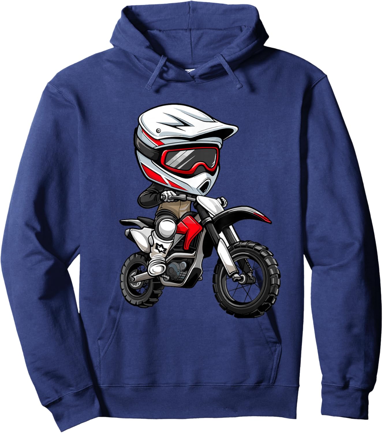 Kids Dirt Bike Hoodie - Hoodie | Navy