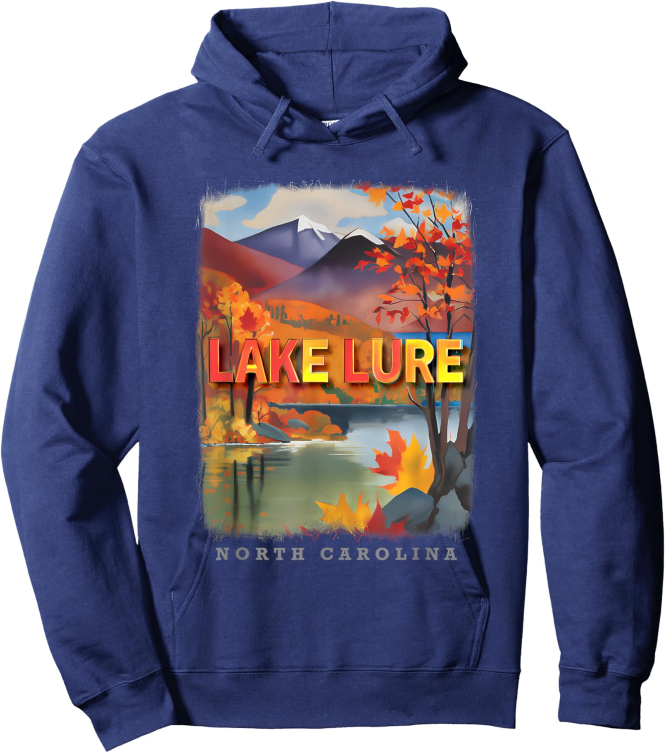 Lake Lure North Carolina NC Mountain Majesty SD317 Hoodie - Hoodie | Navy