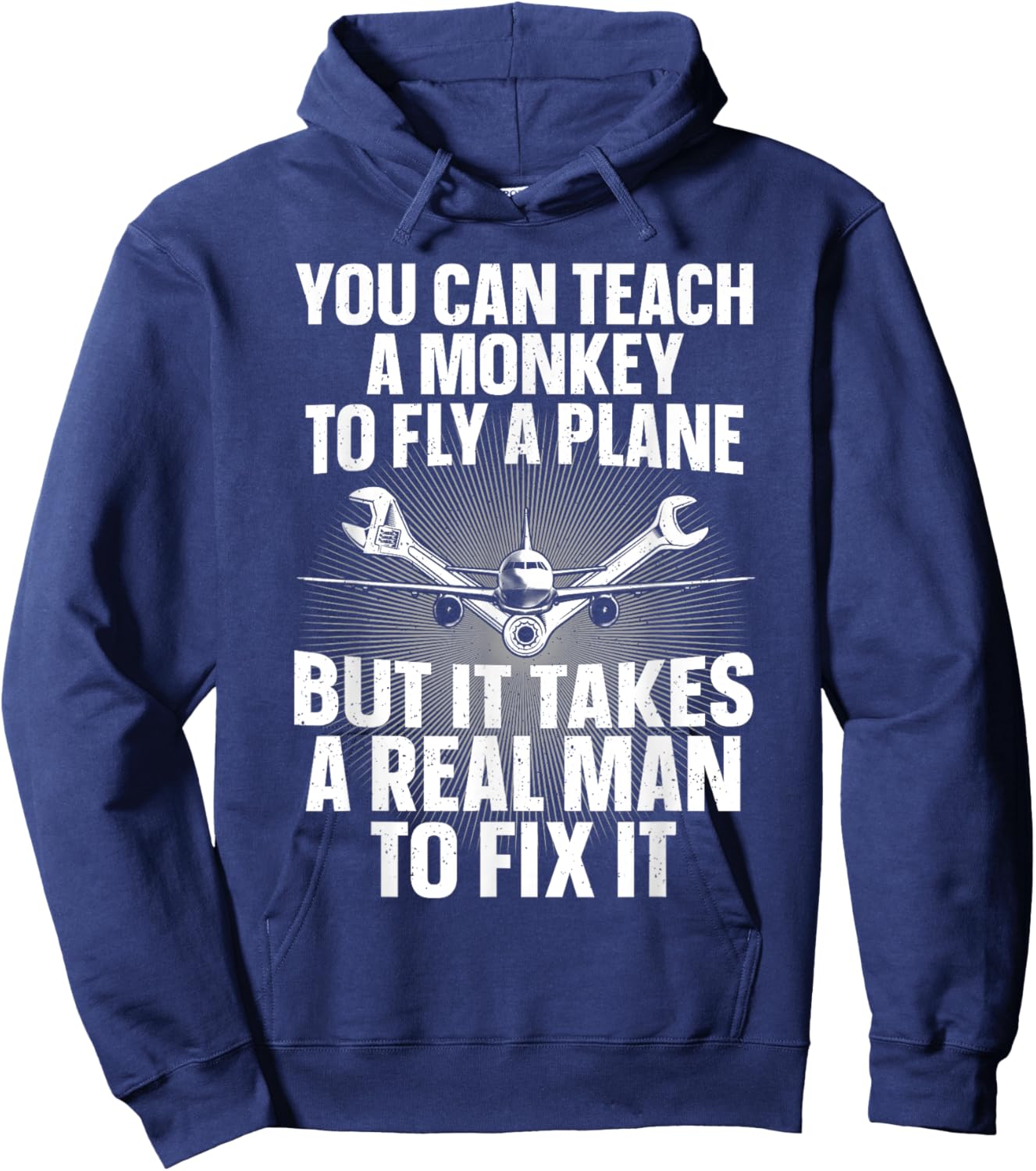 Funny Aircraft Mechanic Art Boys Aircraft Technician Hoodie - Hoodie | Navy