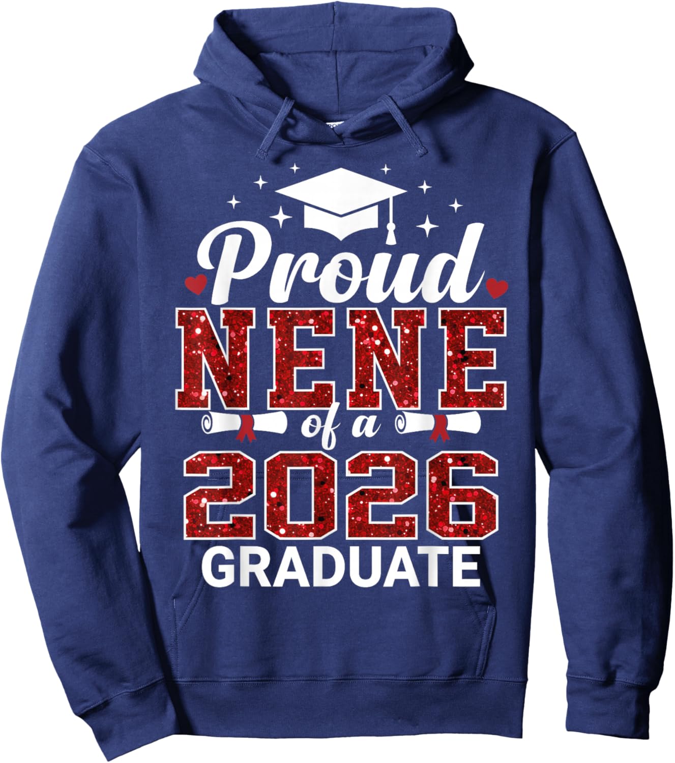 Proud NENE of a 2026 Graduate Senior Graduation Year Hoodie - Hoodie | Navy