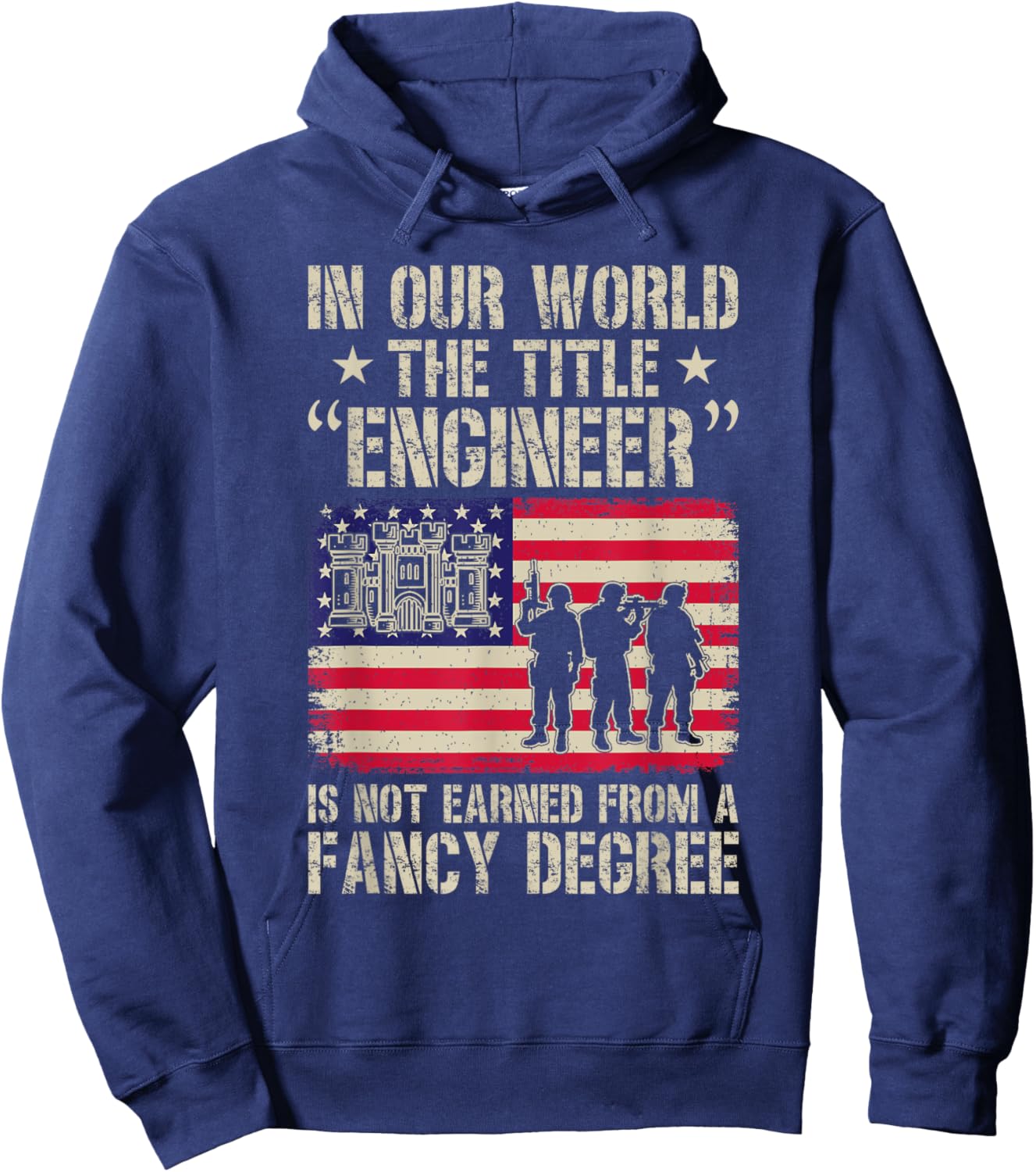 Combat Engineer Sapper Saps Hoodie - Hoodie | Navy
