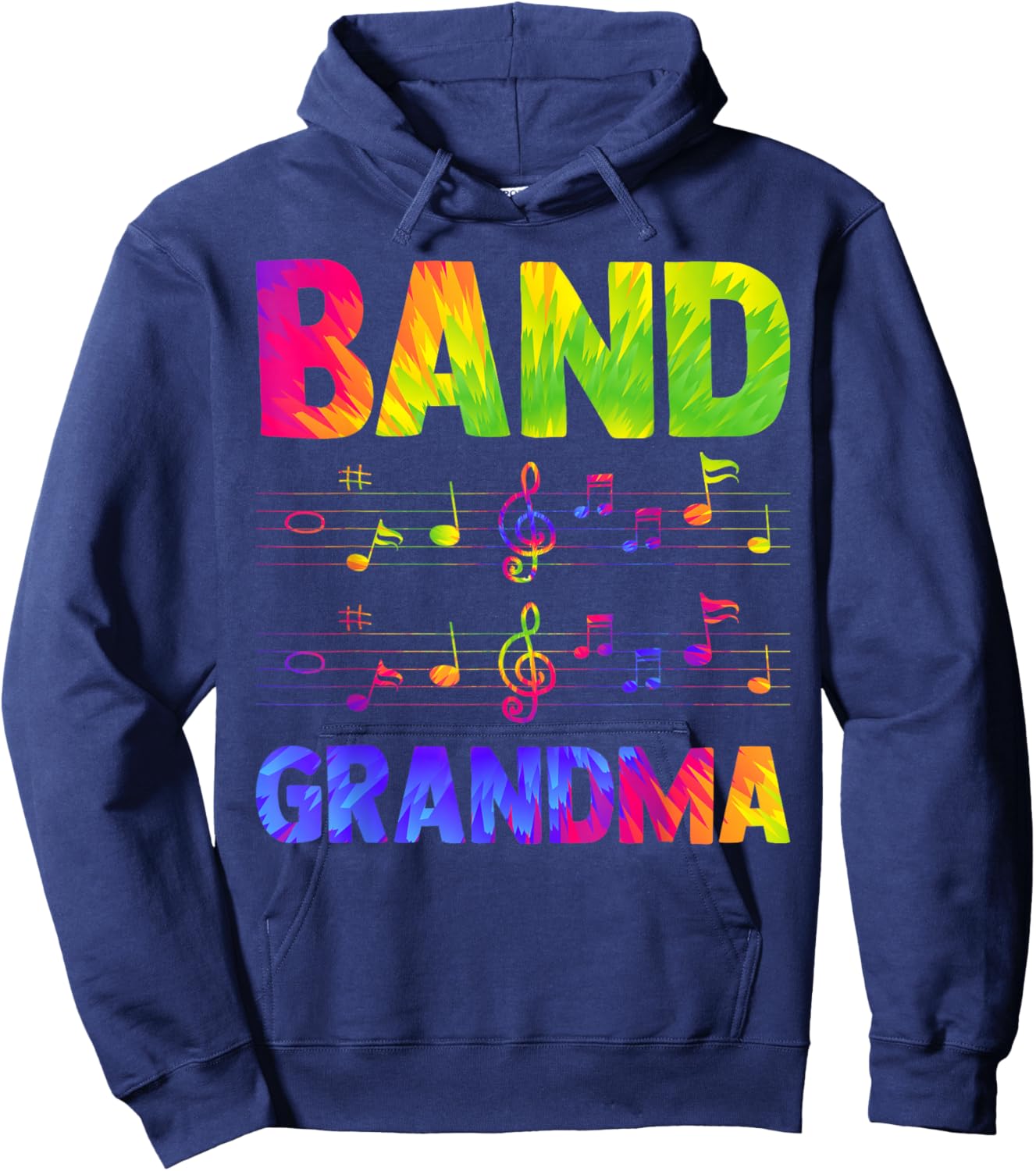 Band Grandma Marching Band Grandma Marching Band Grandmother Hoodie - Hoodie | Navy