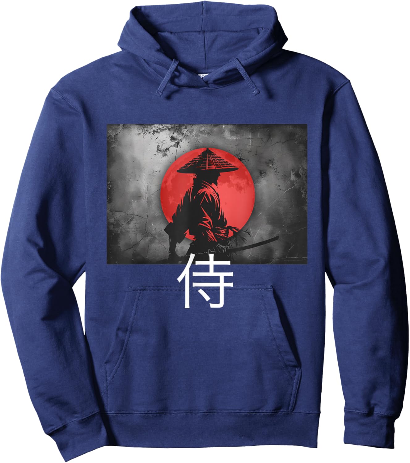 Japanese Samurai Warrior Hoodie - Hoodie | Navy