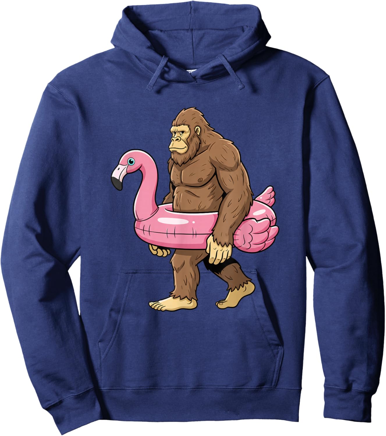 Bigfoot Flamingo Kids Hoodie - Hoodie | Navy