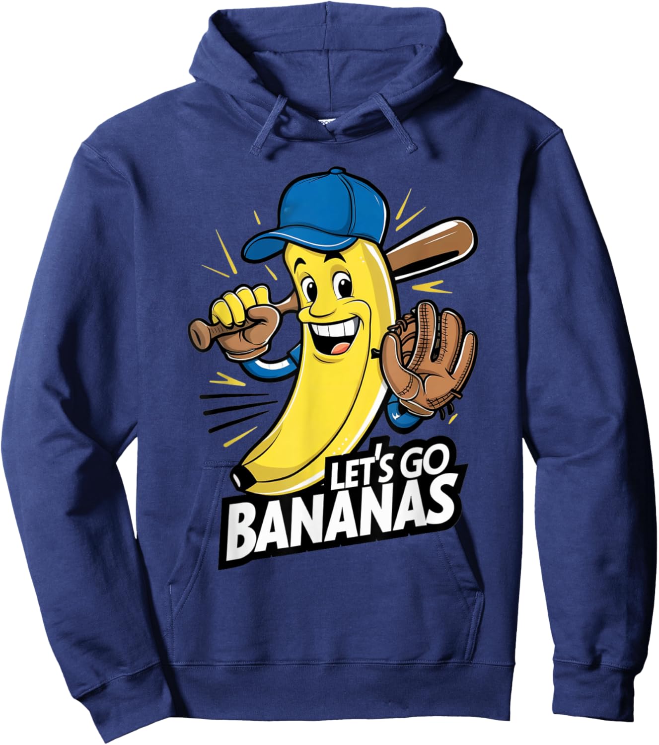 Funny Bananas Shirts Cute Banana Gifts Funny Lets go Bananas Hoodie - Hoodie | Navy