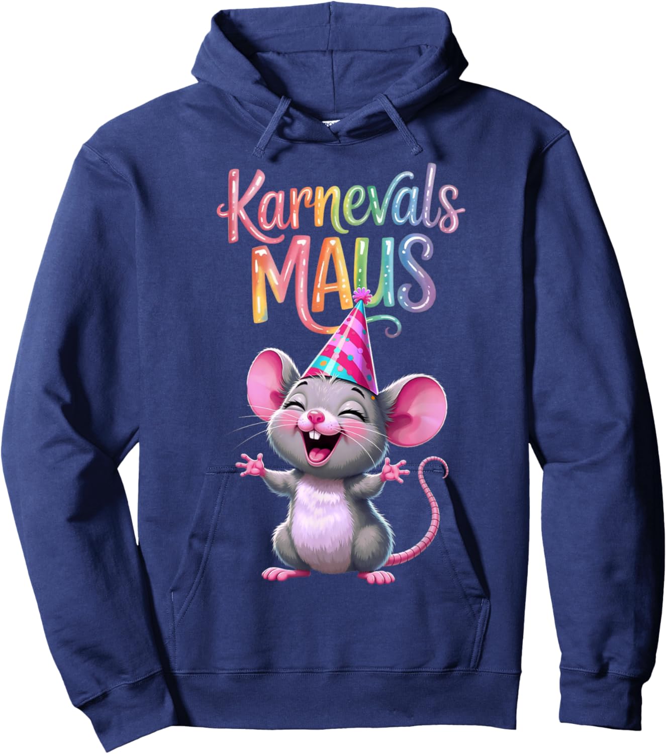 Carnival Mouse Cute Fancy Dress Motif and Children Hoodie - Hoodie | Navy