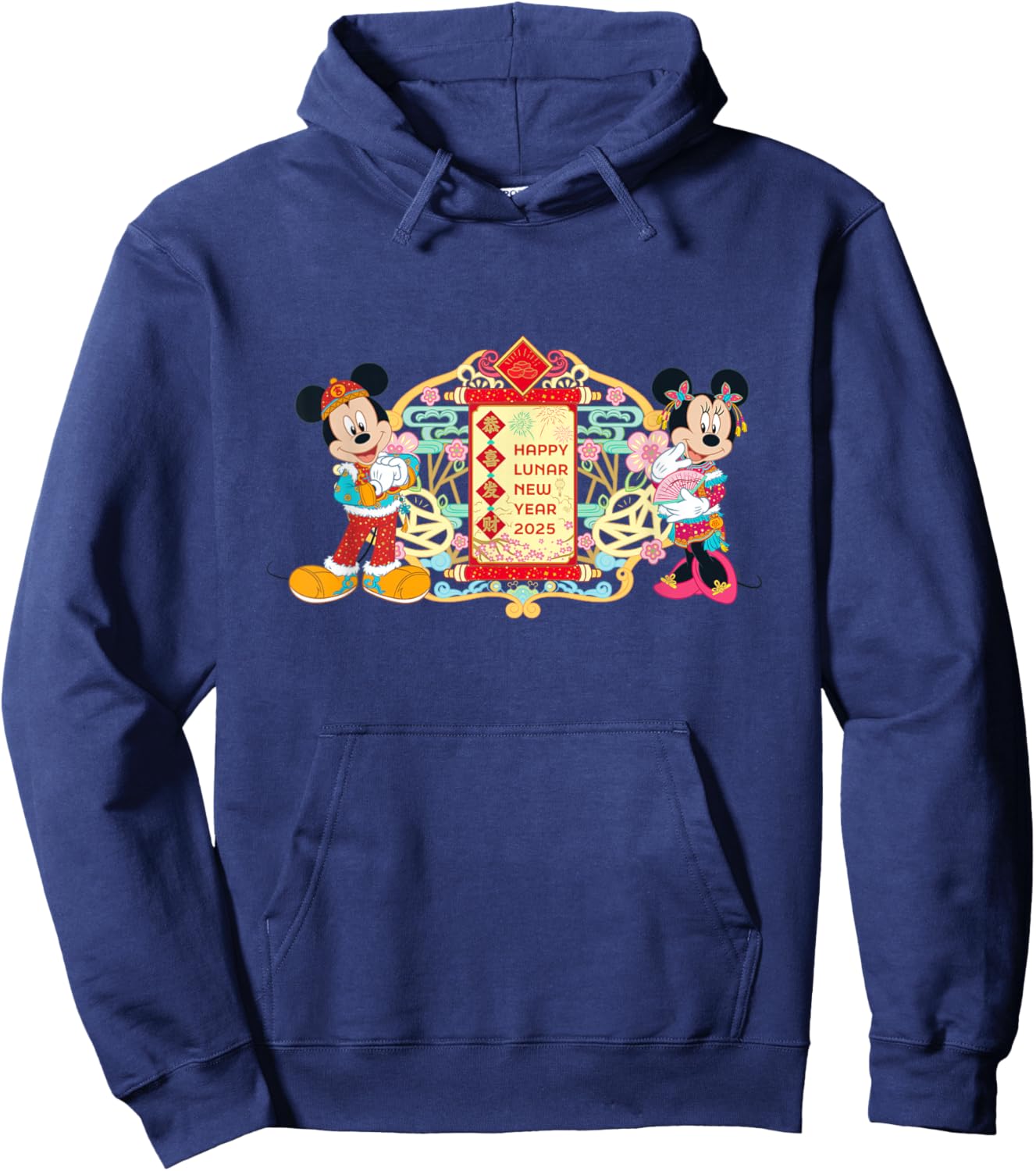 Disney Mickey & Minnie Chinese Happy Lunar New Year 2025 Hoodie - Hoodie | Navy