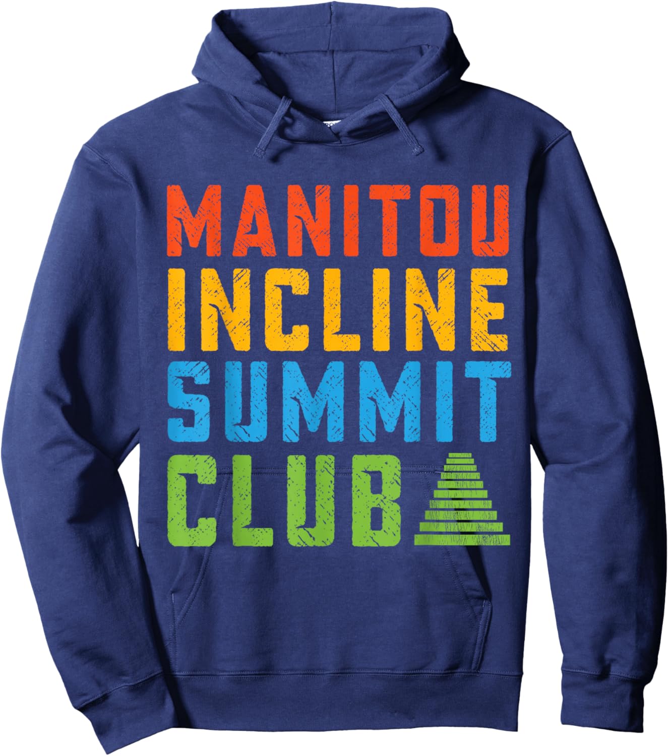 Manitou Incline Summit Club, Hiking Manitou Incline Hoodie - Hoodie | Navy