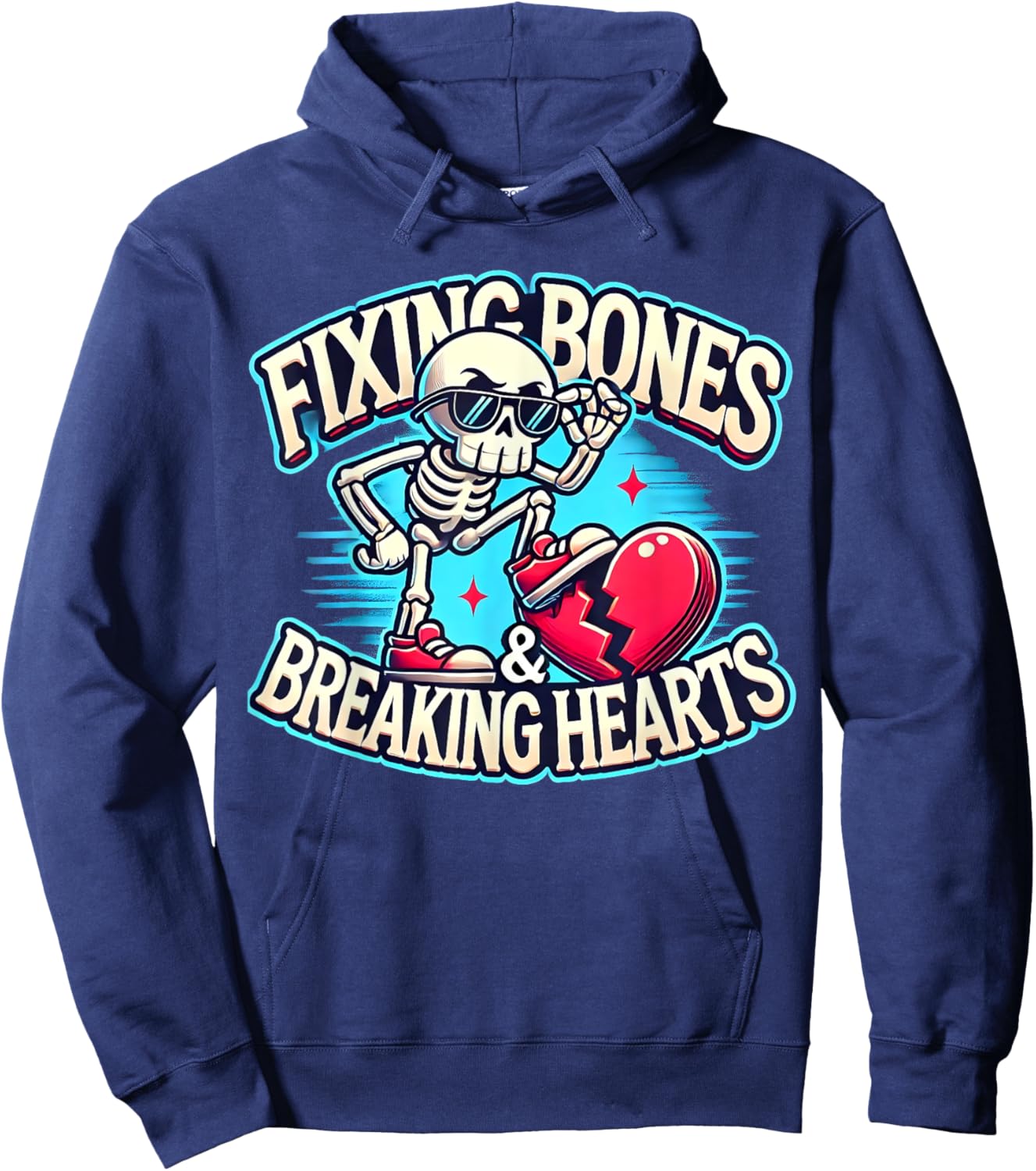 Fixing Bones and Breaking Hearts Orthopedic Crew Ortho Squad Hoodie - Hoodie | Navy
