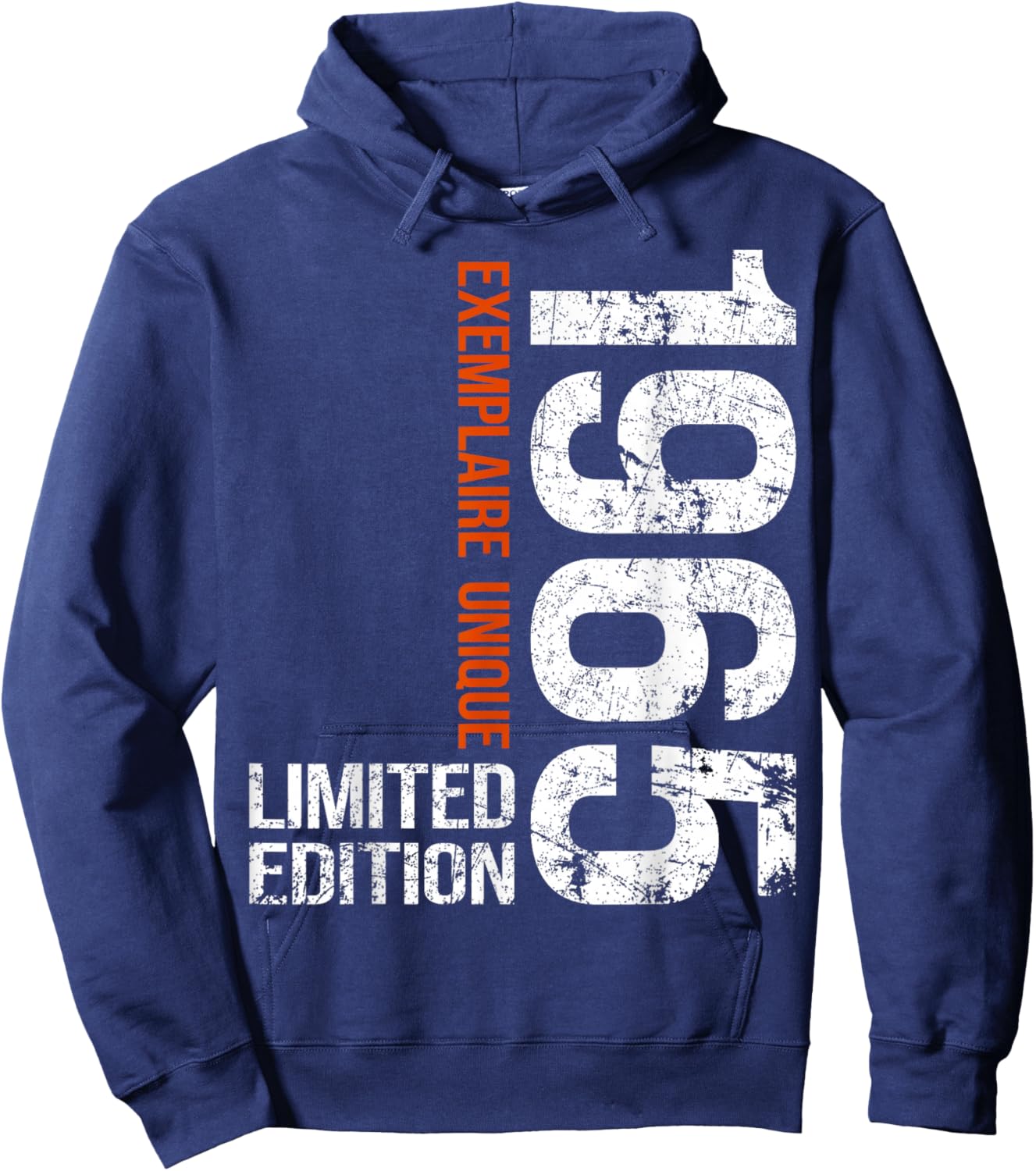 60th Anniversary 1965 Vintage 60 Years Men Vintage 1965 Hoodie - Hoodie | Navy