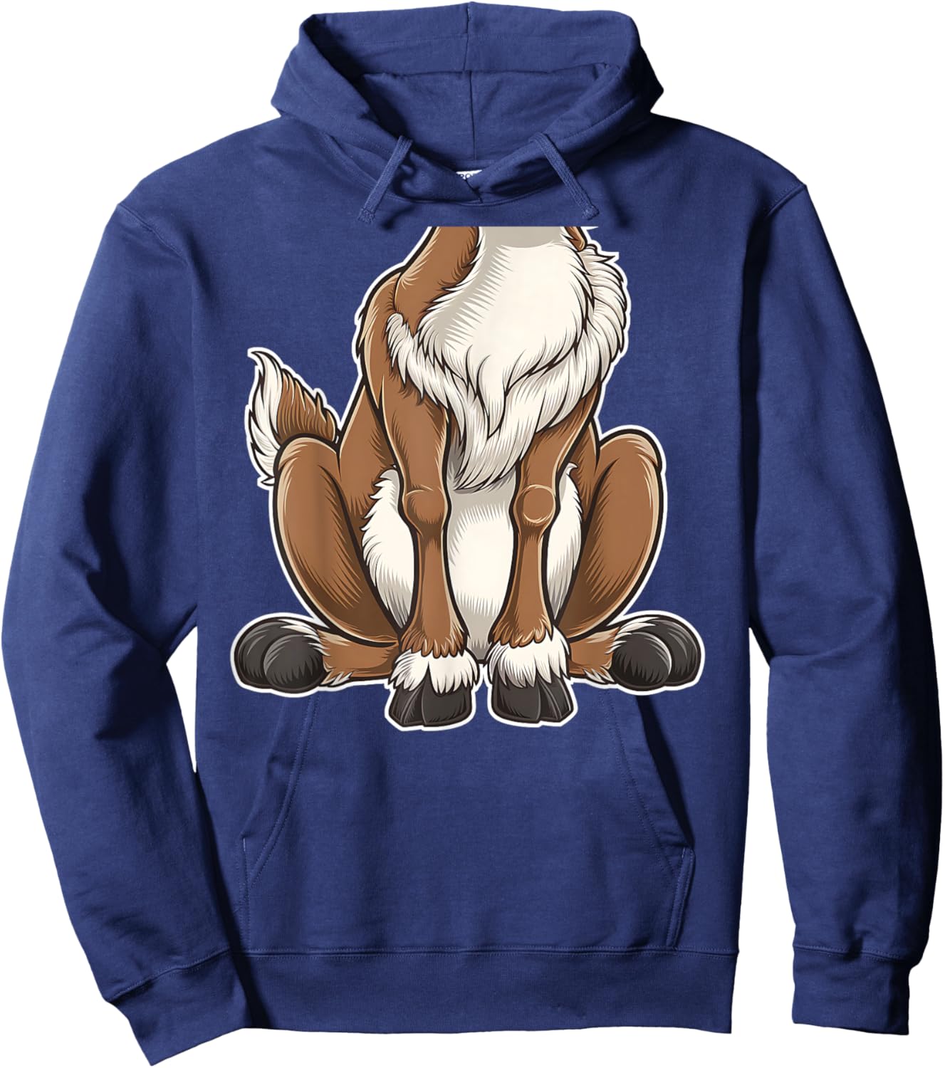 Funny Reindeer Adult Kids Men Women Brown Deer Costume Hoodie - Hoodie | Navy