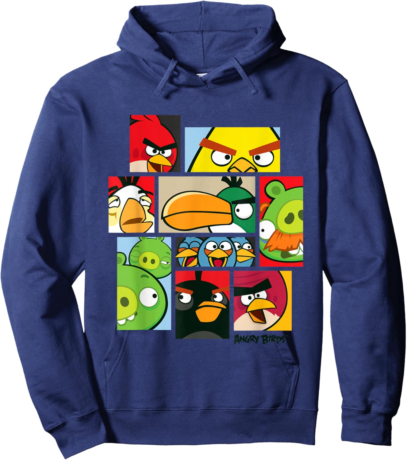 Angry Birds Collage Hoodie - Hoodie | Navy
