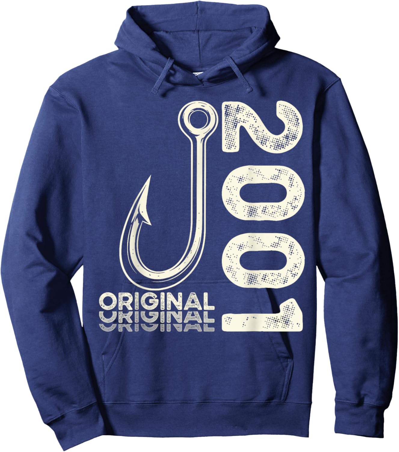 25. Geburtstag Mann Angler Original 2001 Limited Edition Hoodie - Hoodie | Navy