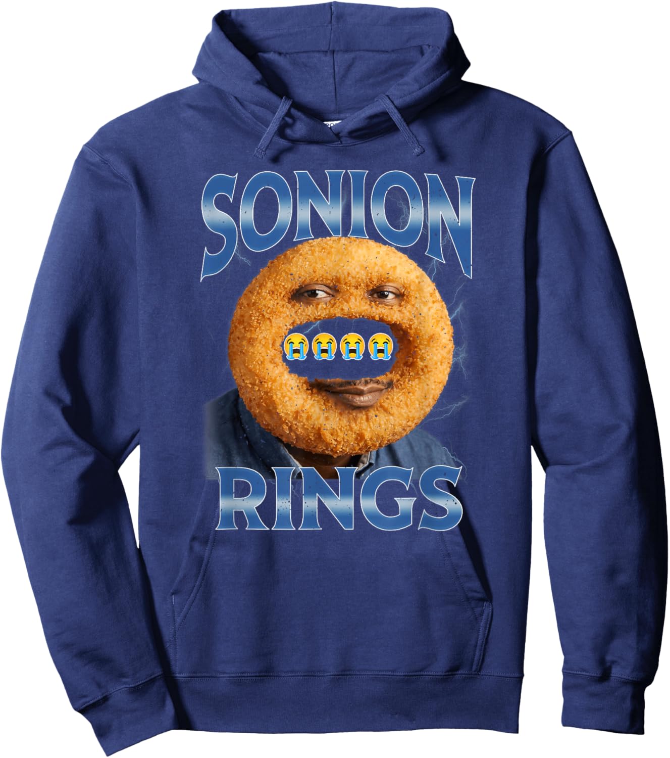 Sonion Rings Son Onion Meme Bootleg Style Hoodie - Hoodie | Navy