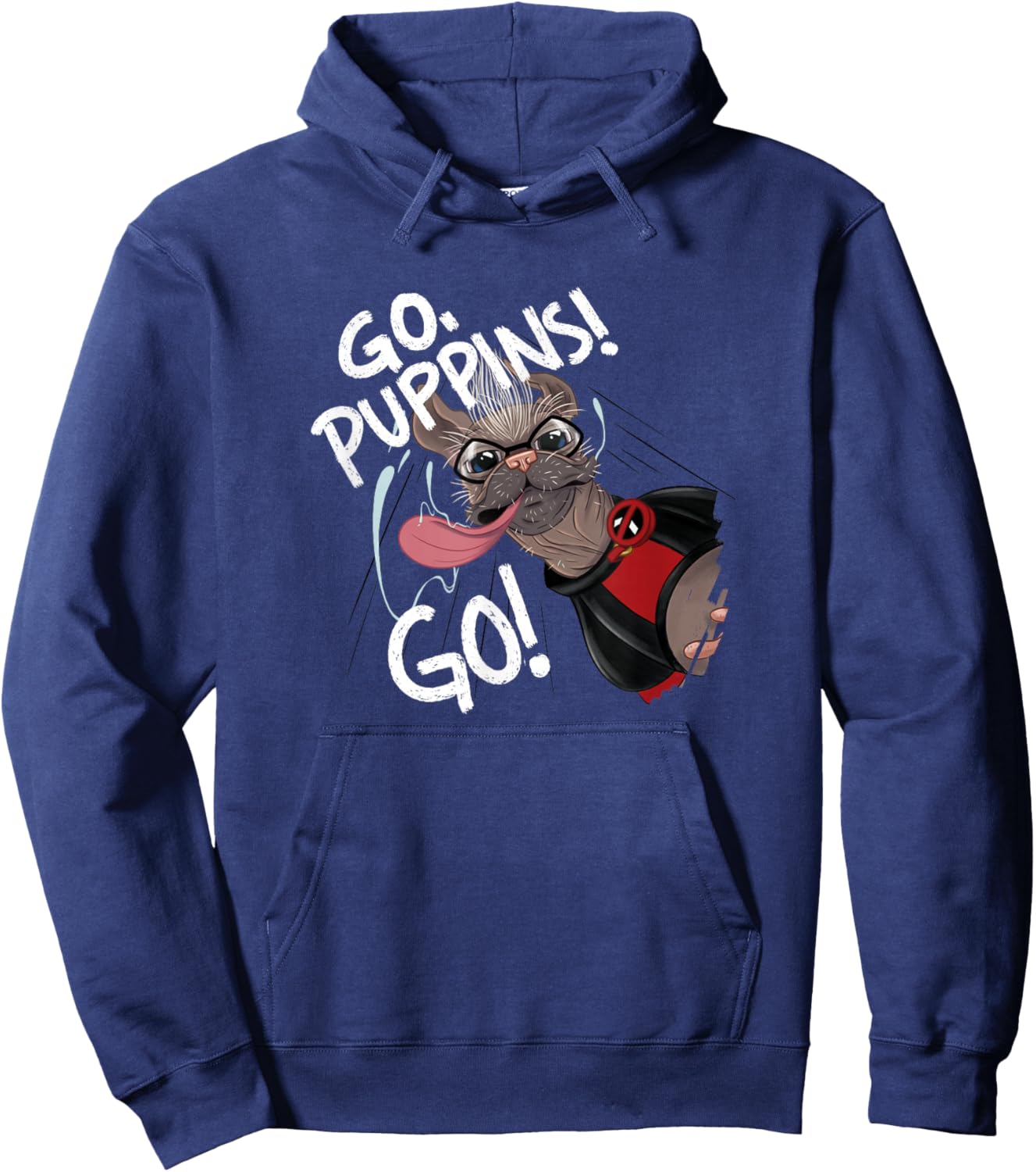 Marvel Studios Deadpool & Wolverine Dogpool Go Puppins Go! Hoodie - Hoodie | Navy