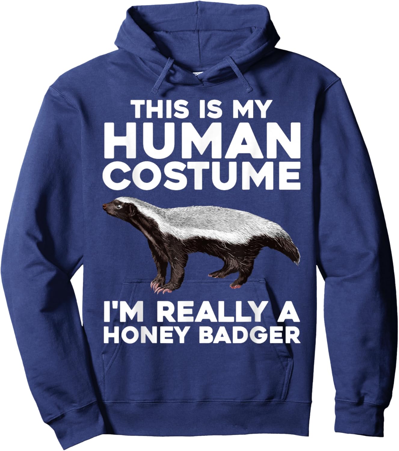 Cute Honey Badger Design Men Women Kids Honey Badger Lover Hoodie - Hoodie | Navy