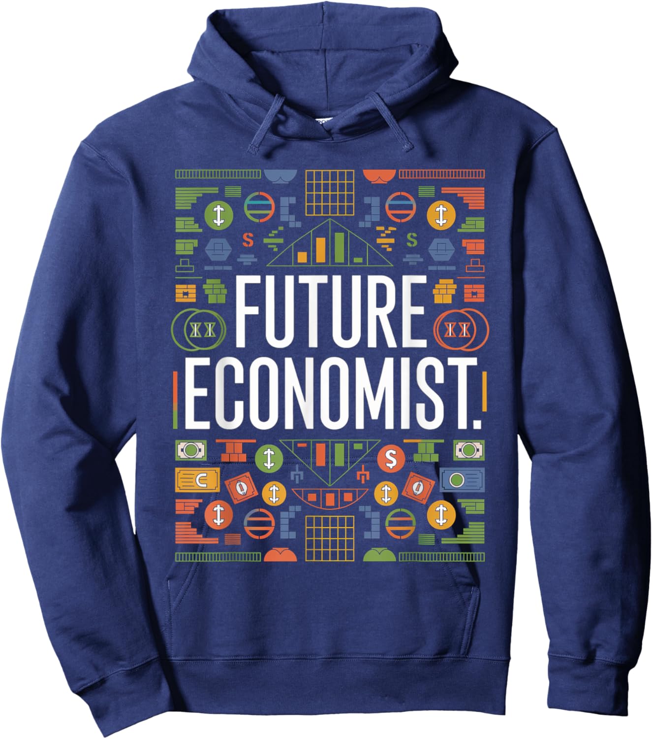Future Economist Graduation School Toddler Kids Women Men Hoodie - Hoodie | Navy