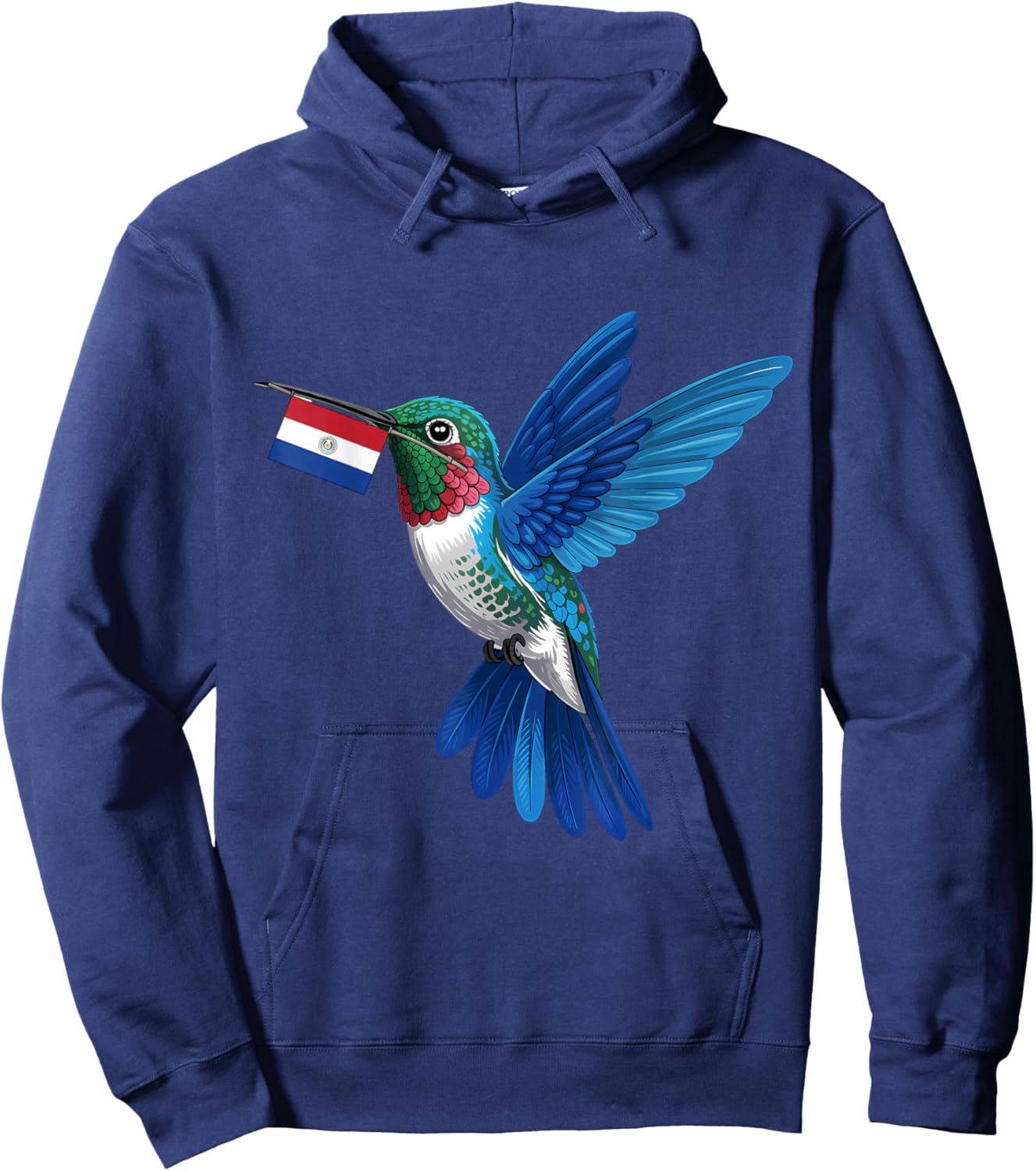 Paraguay Roots Hummingbird Paraguayan Flag Hoodie - Hoodie | Navy