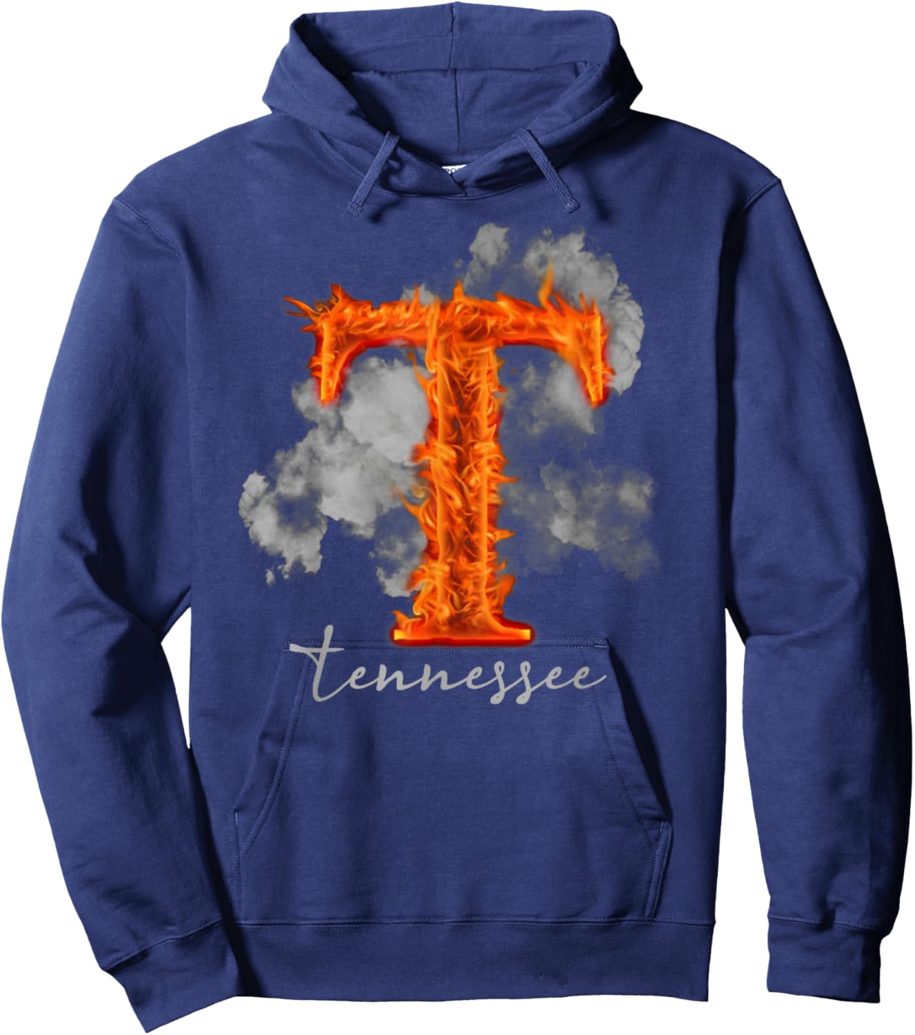 Tennessee TN Orange Print Design, Tennessee Lovers Outfits Hoodie - Hoodie | Navy
