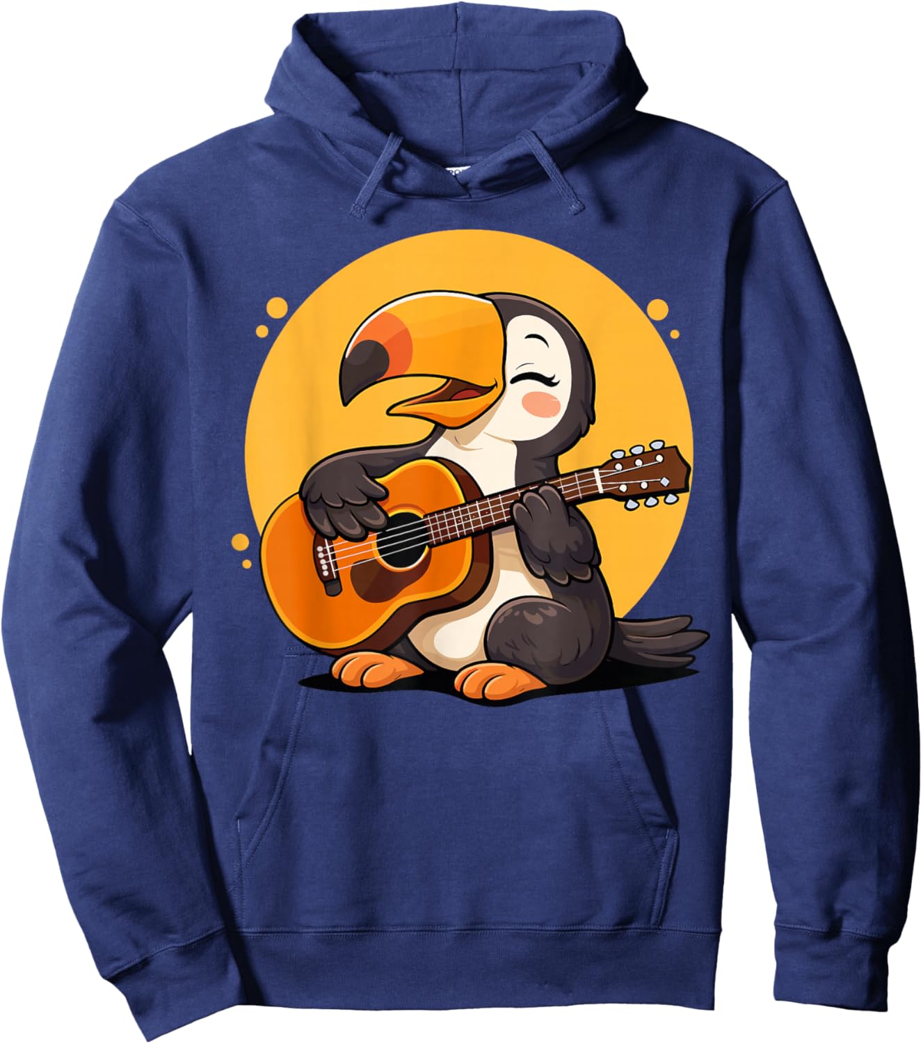 Toucan Playing Guitar Graphic Toucan Boys Girls Guitar Lover Hoodie - Hoodie | Navy