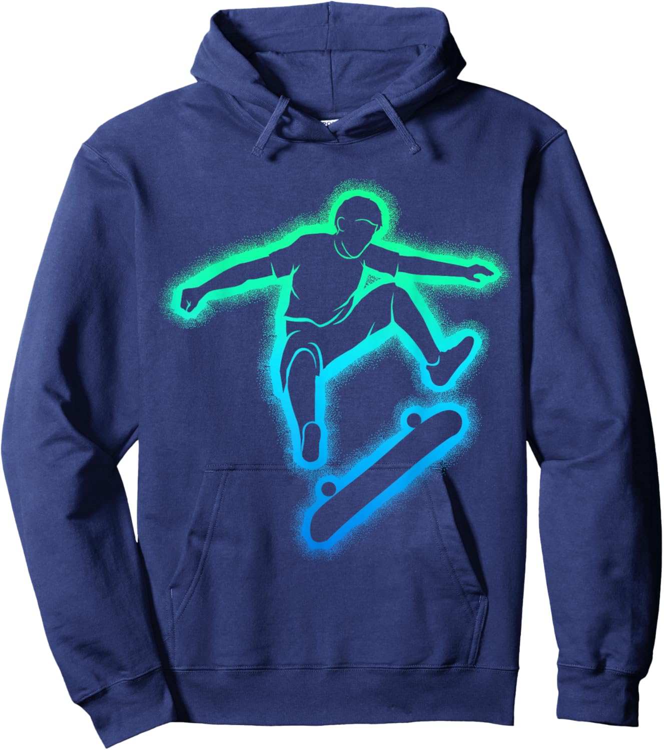 Skateboard Skateboarder Skater Boys Children Hoodie - Hoodie | Navy