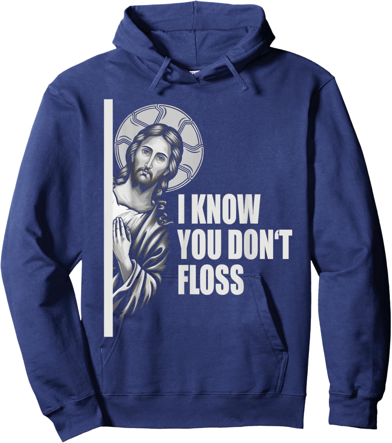 Dentist Jesus Floss Dental School Gift & Graphic Hoodie - Hoodie | Navy