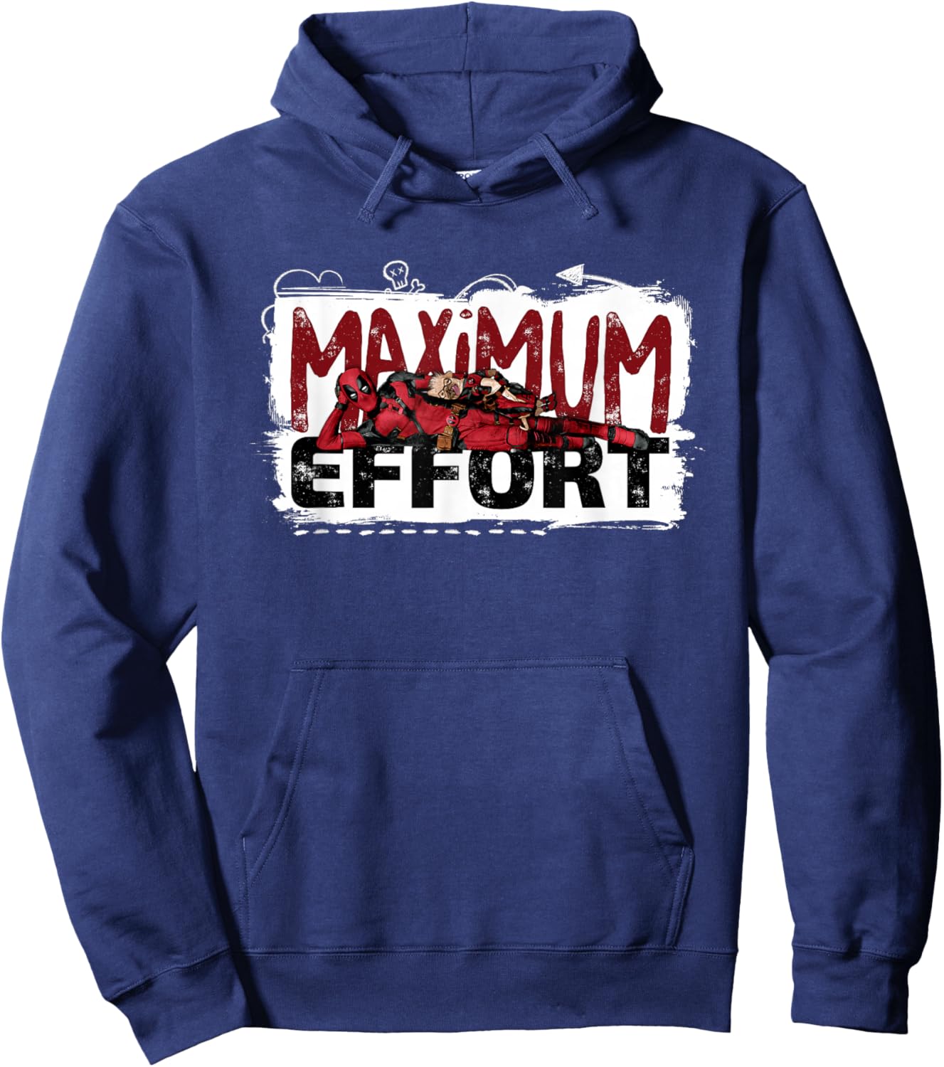 Marvel Studios Deadpool & Wolverine Dogpool Maximum Effort Hoodie - Hoodie | Navy