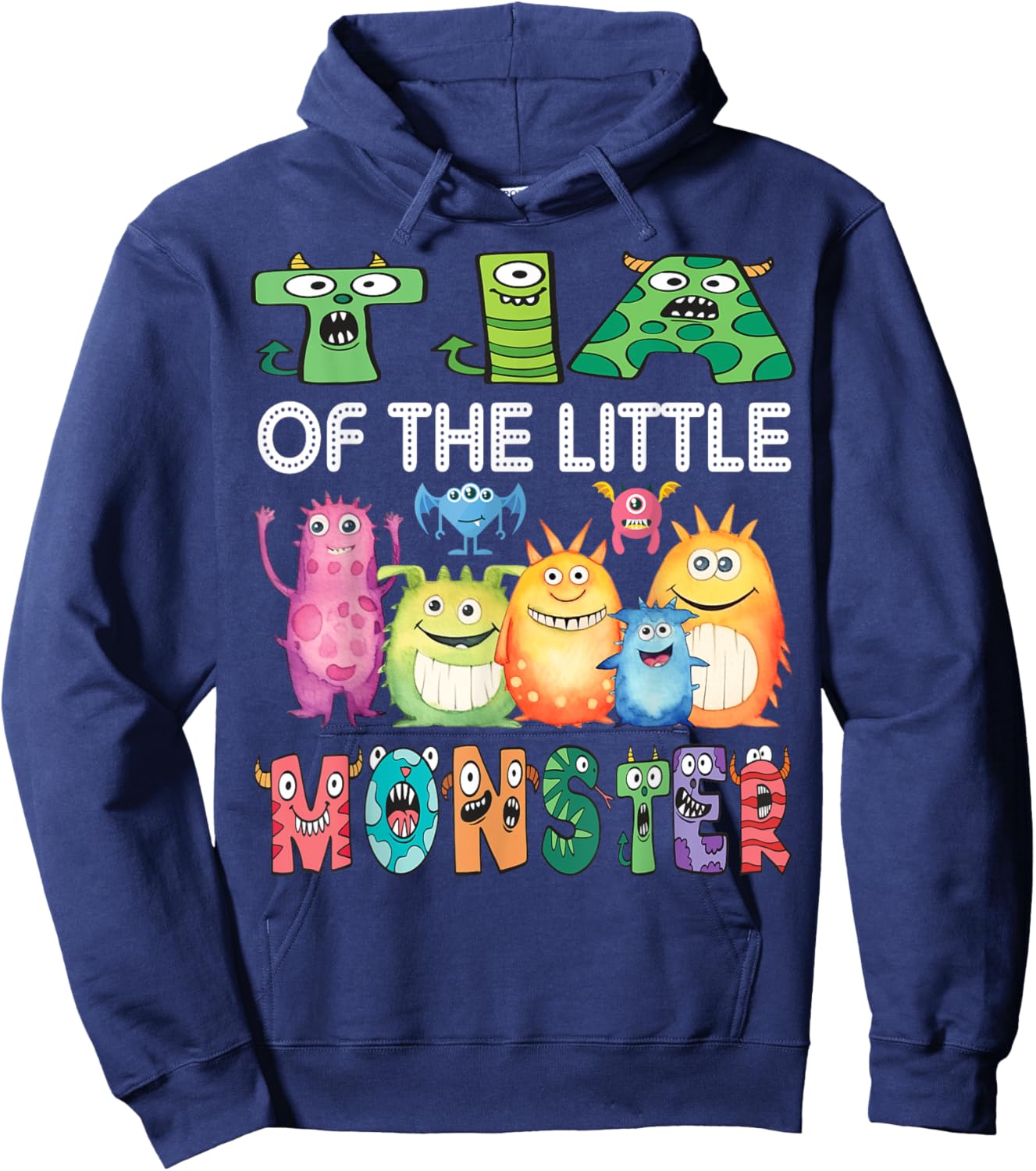 Tia Of The Little Monster Kids 1St Birthday Party Hoodie - Hoodie | Navy