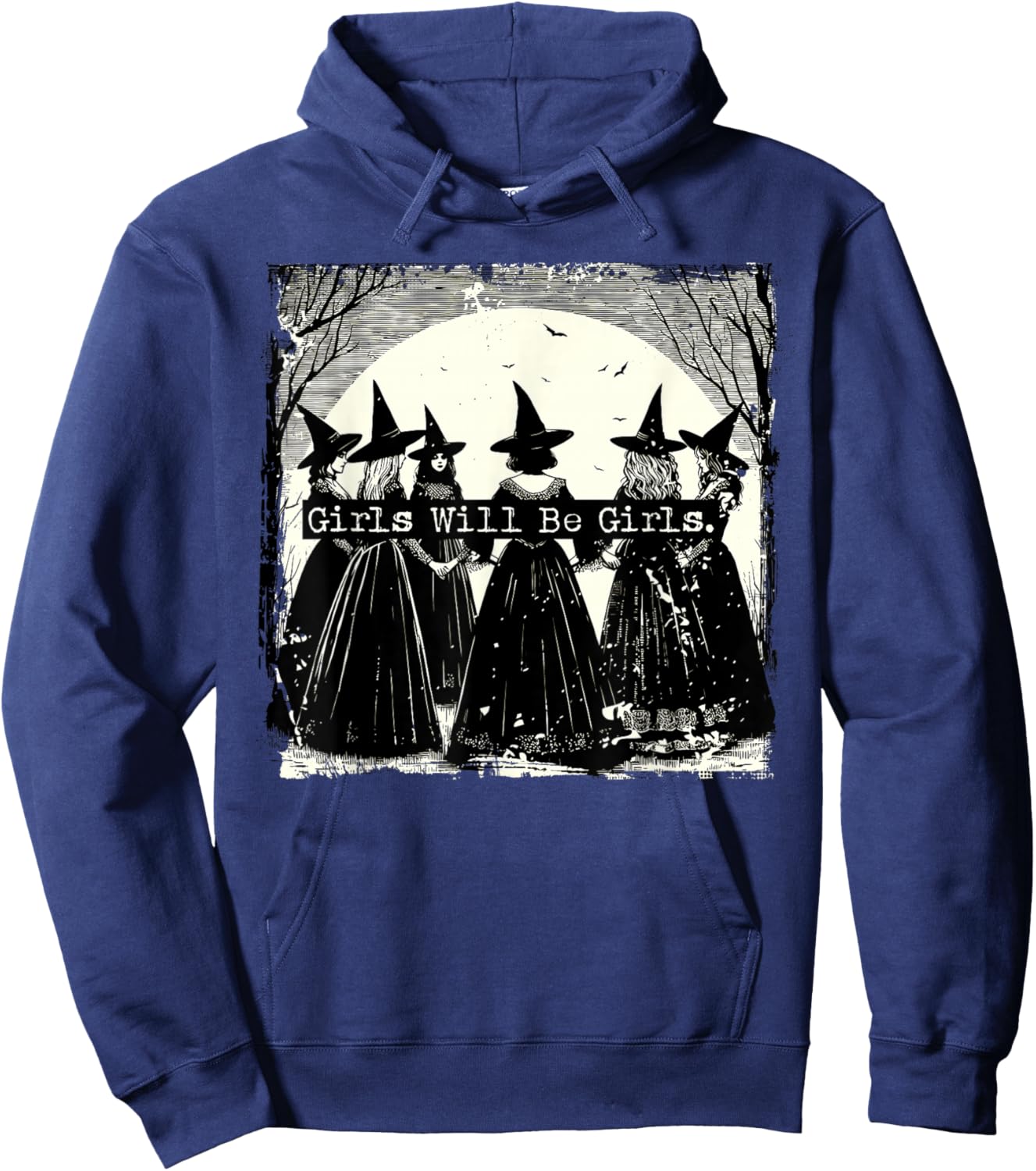 Süßes oder Saures Hexenmädchen Wird Mädchen Sein Halloween Hoodie - Hoodie | Navy