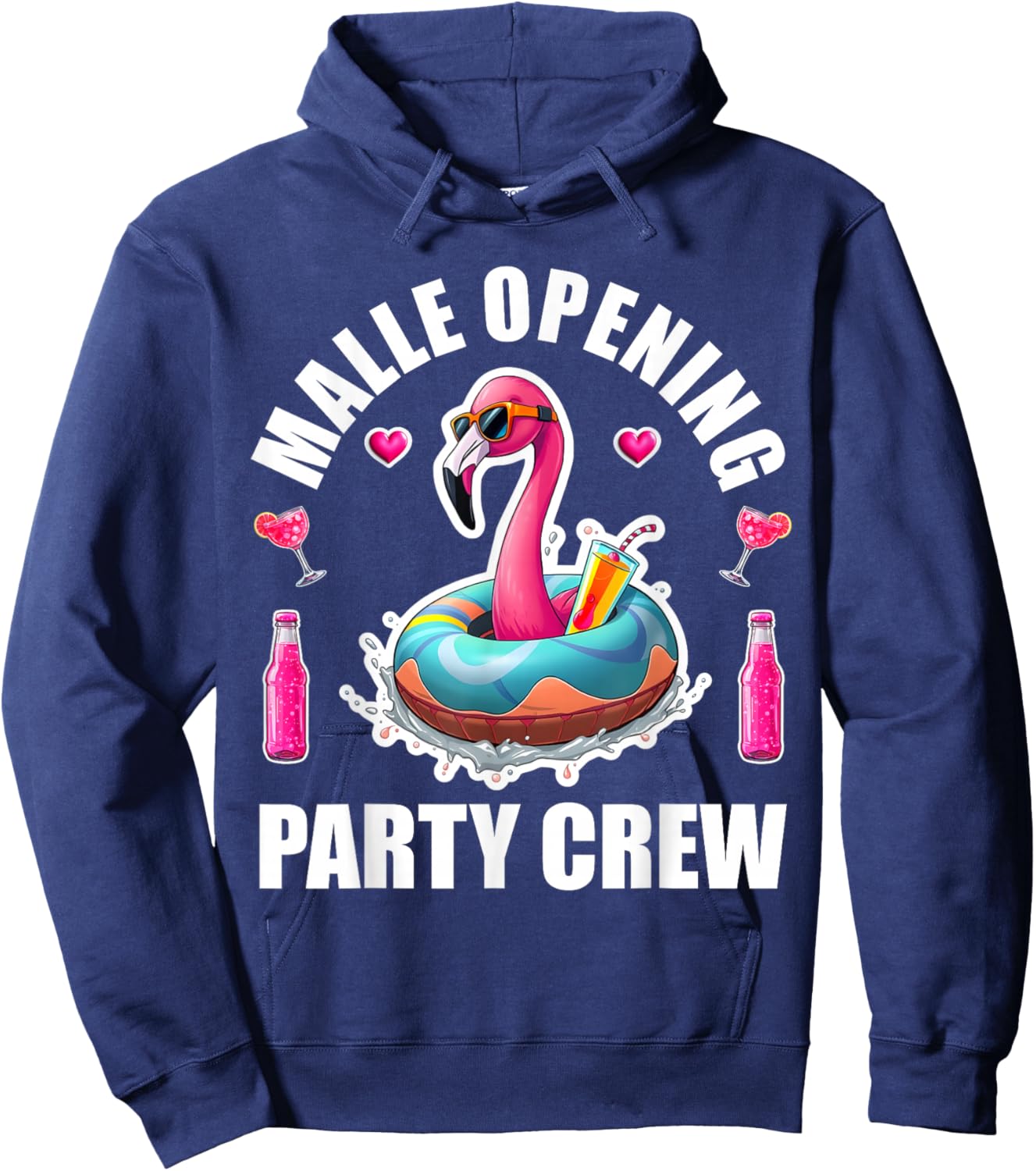 Malle Opening Party Mallorca Crew Summer Hoodie - Hoodie | Navy