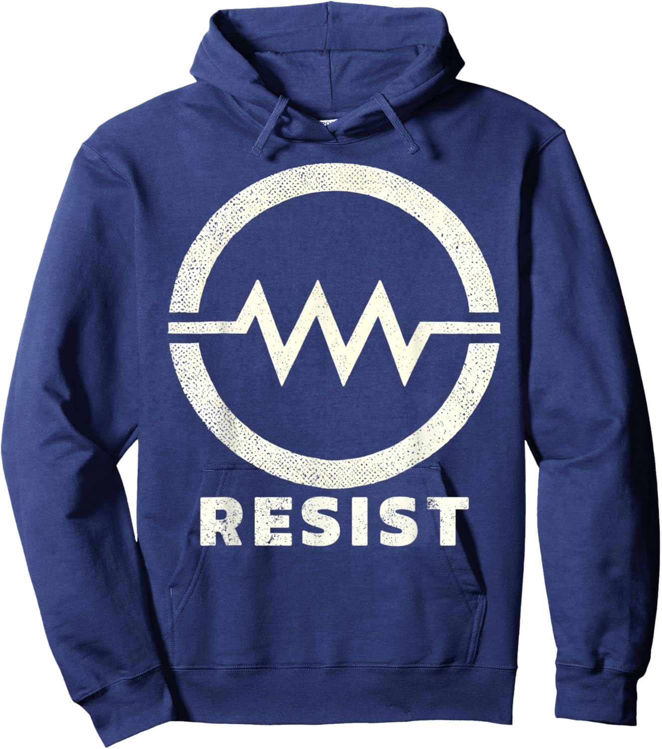 Resistor Symbol Resist Funny Electrical Engineering Hoodie - Hoodie | Navy