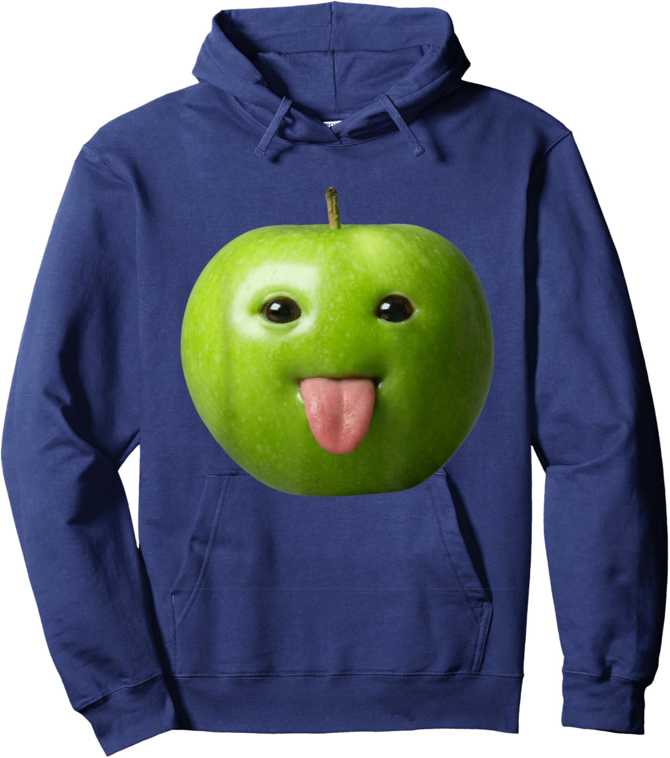 Ai Apple Meme Funny Brainrot Gen Z Viral Internet Joke Silly Hoodie - Hoodie | Navy