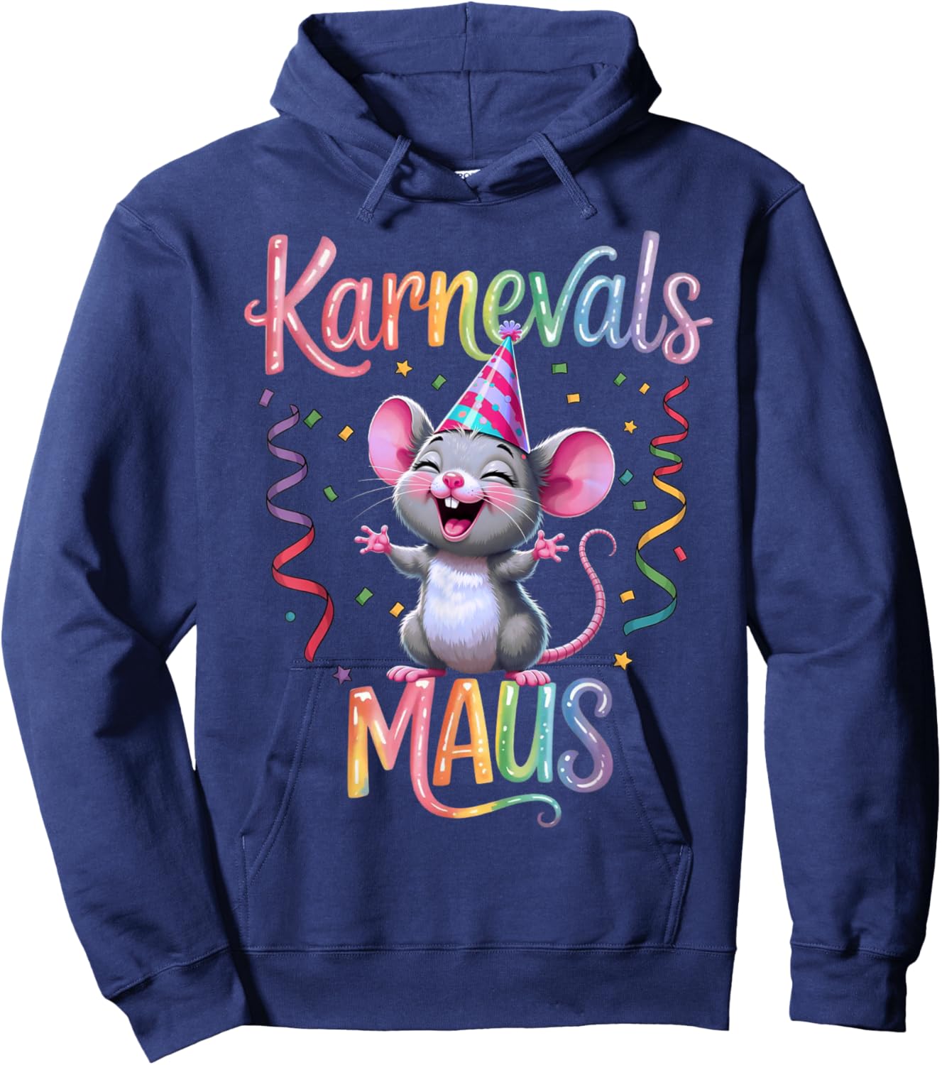 Carnival Mouse Cute Fancy Dress Motif and Children Hoodie - Hoodie | Navy