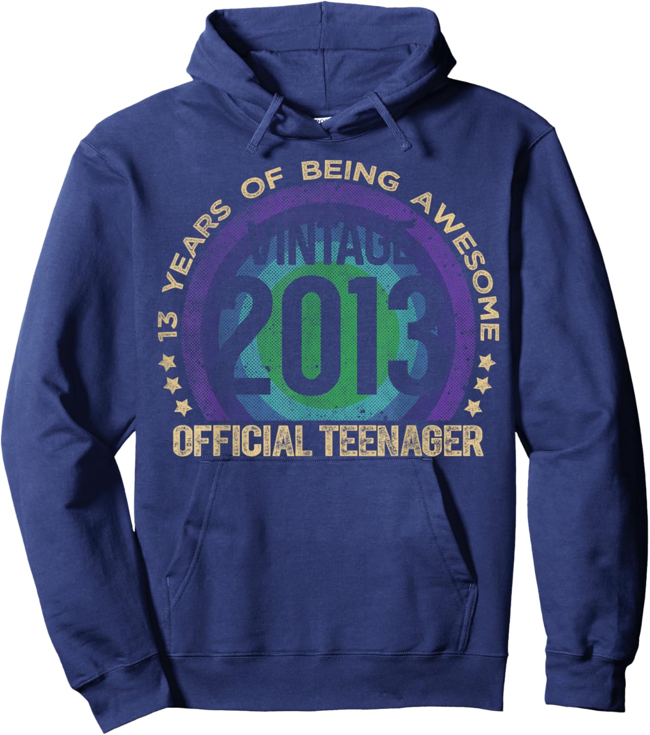 Official Teenager 13 Year Old Gifts Vintage 2013 Girl Boy Hoodie - Hoodie | Navy