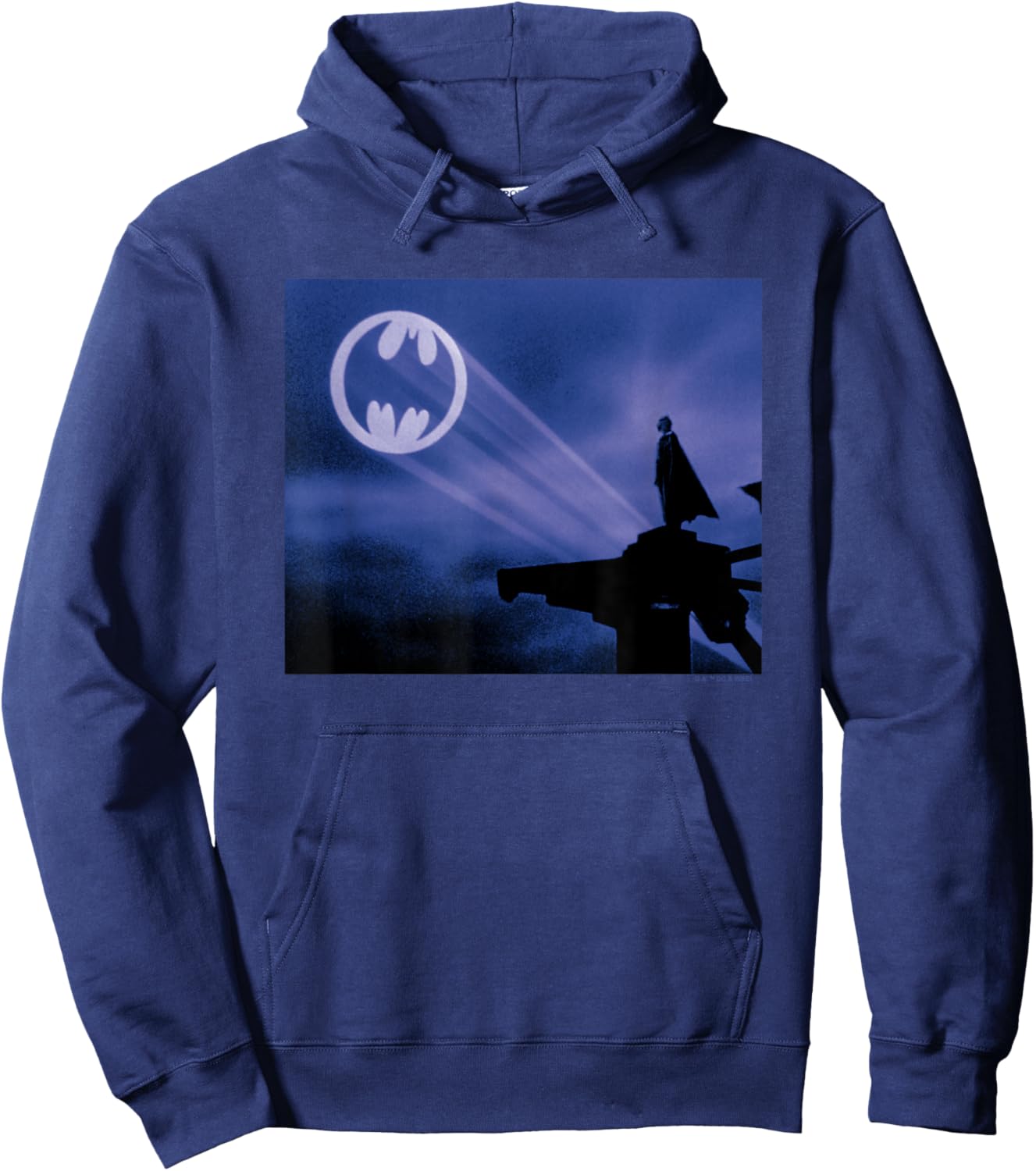 Batman 1989 Bat Signal Hoodie - Hoodie | Navy