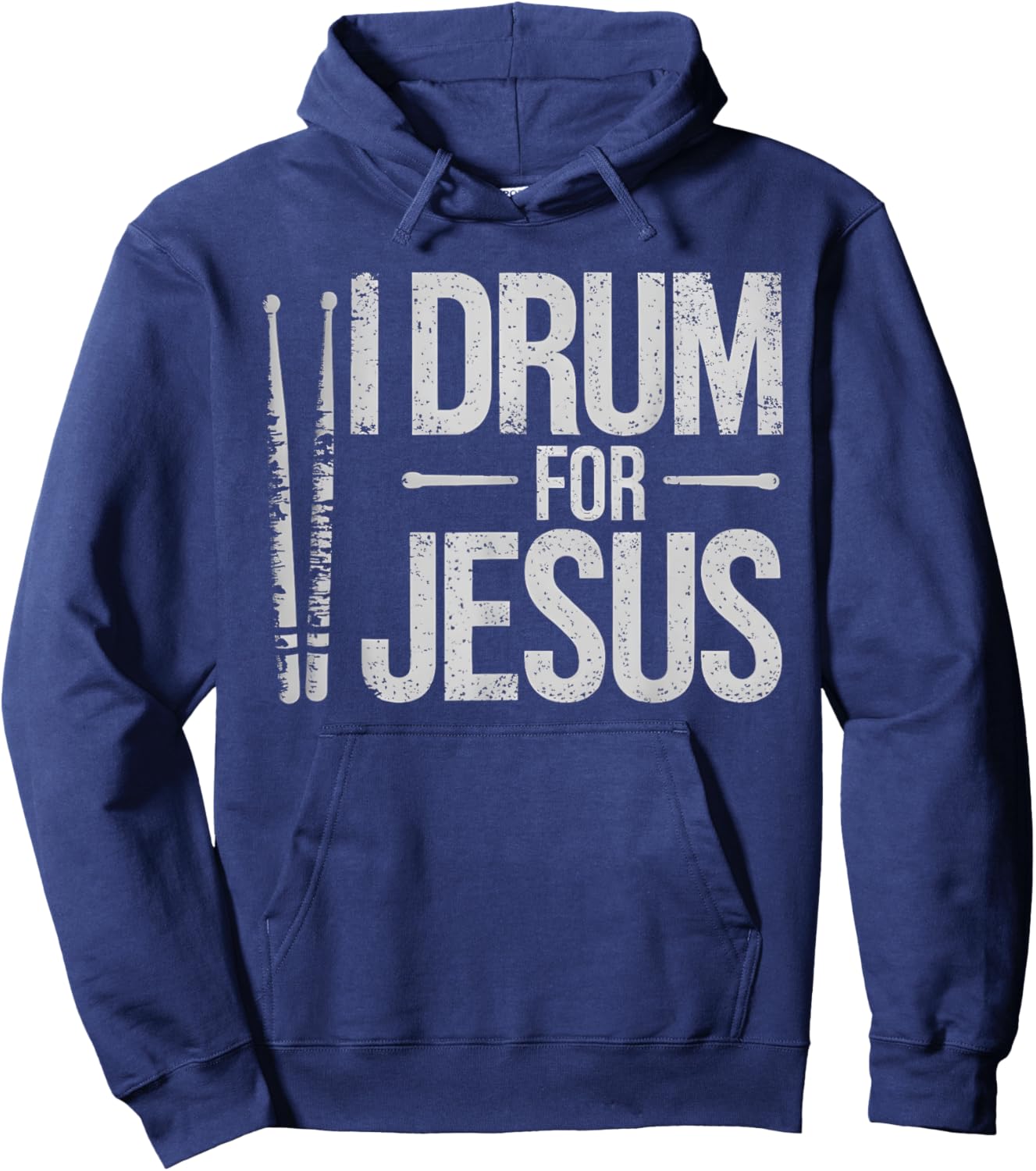 I Drum For Jesus Christian Church Drummer Drumming Drums Hoodie - Hoodie | Navy