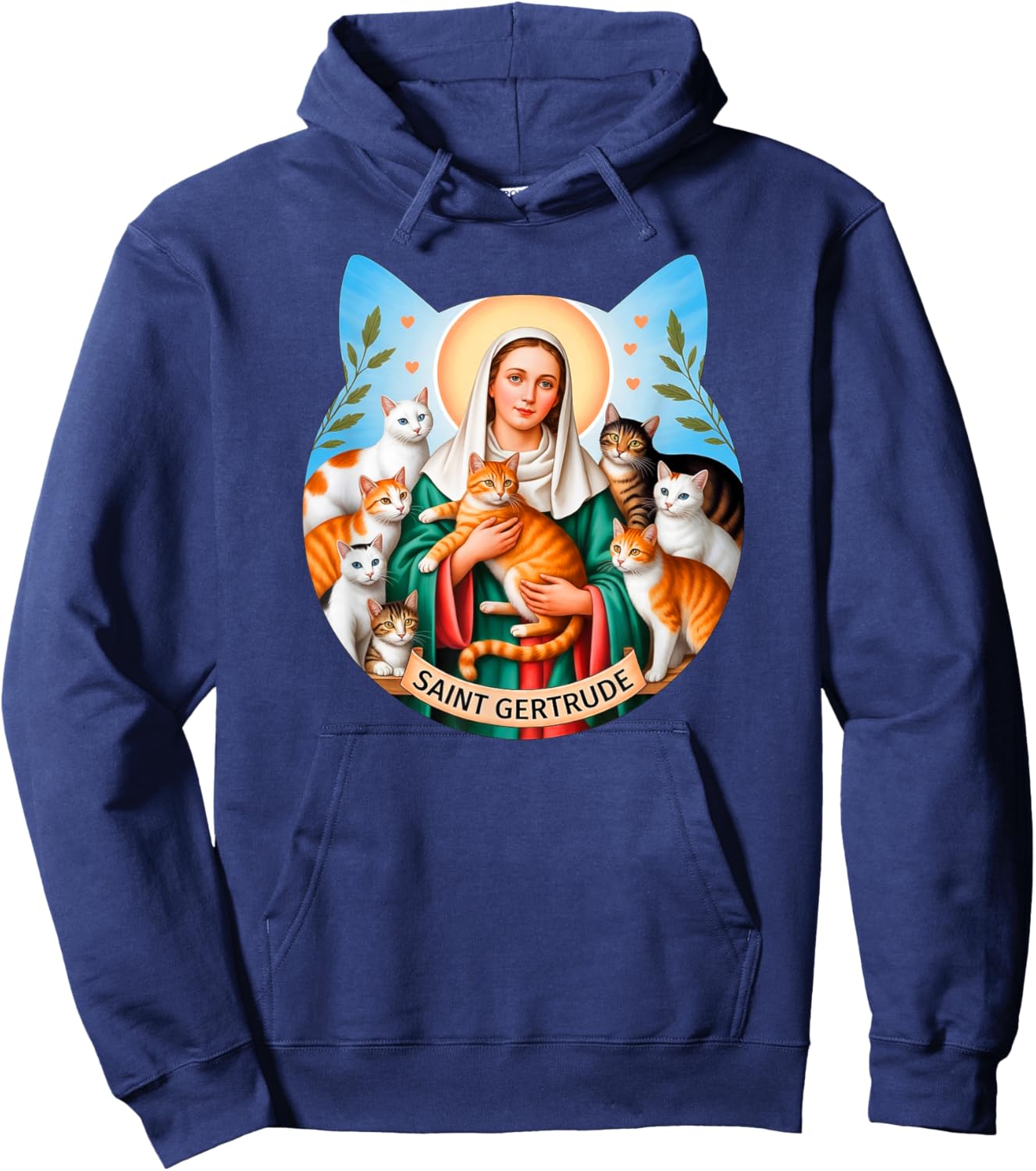 St Gertrude of Nivelles Hoodie - Hoodie | Navy