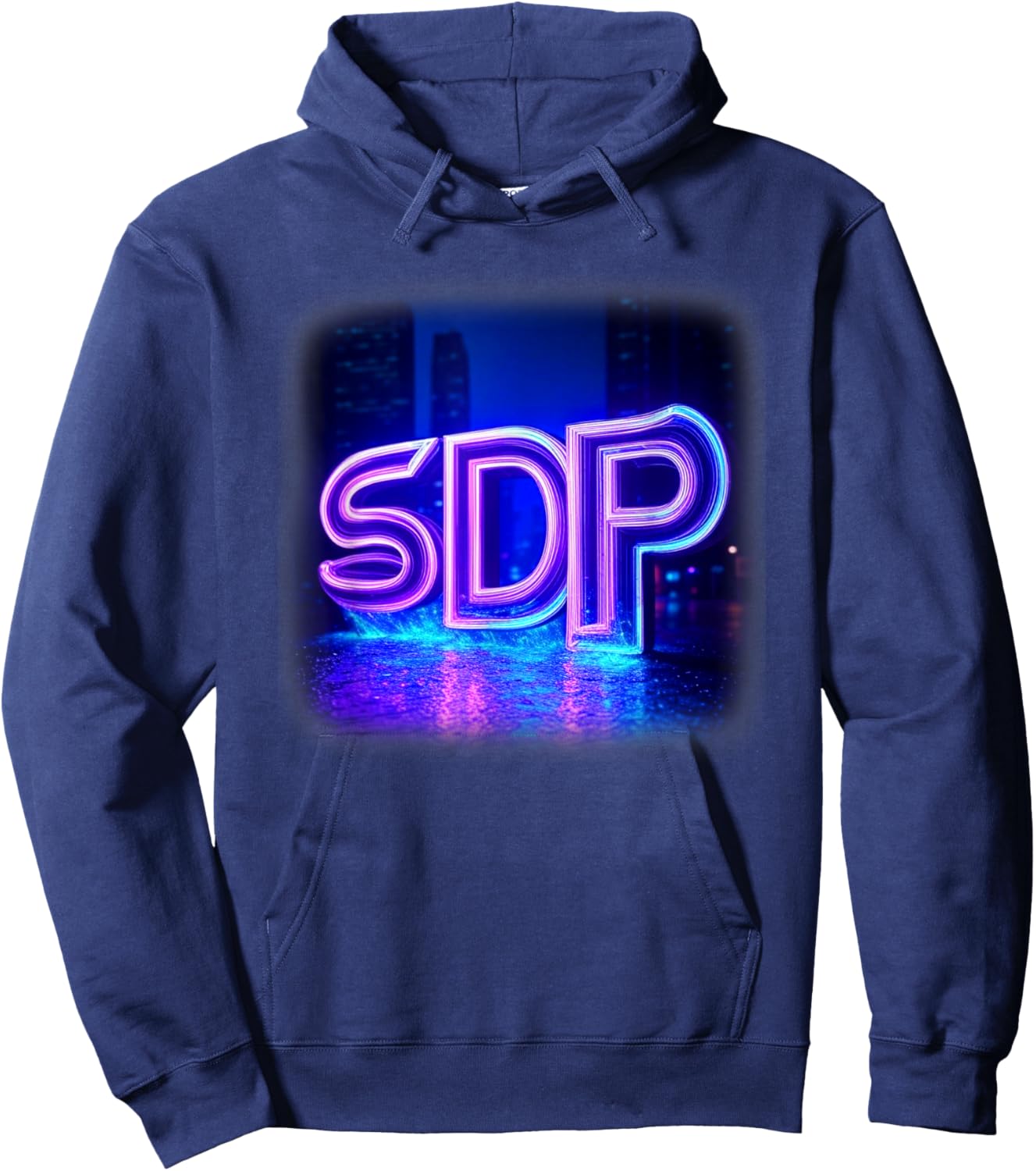 SDP Futuristic Logo Hoodie - Hoodie | Navy