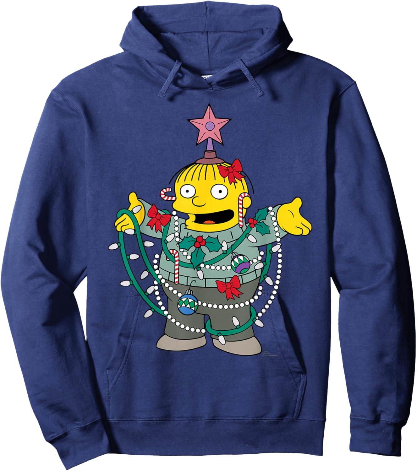 The Simpsons Holiday Ralph Wiggum Christmas Tree Hoodie - Hoodie | Navy