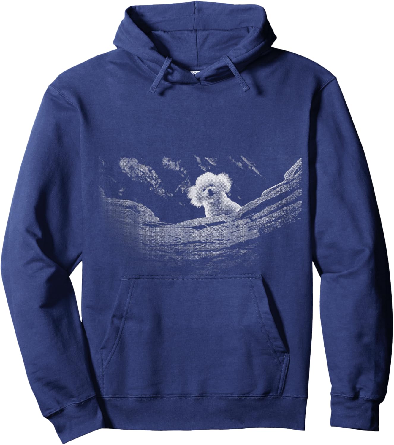 A Little Lamb in the Killer Silence Cute Serial Dog Hoodie - Hoodie | Navy