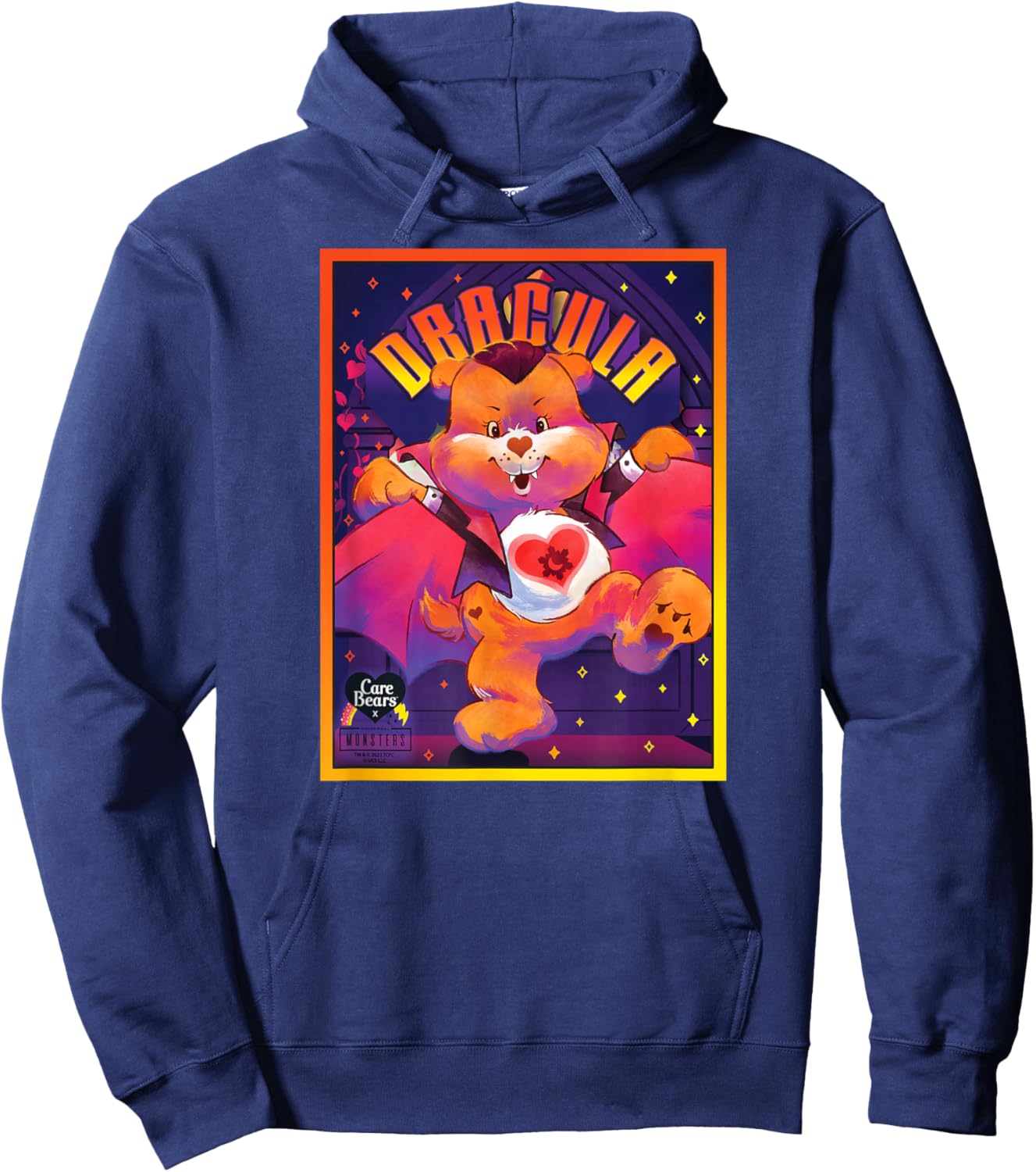 Care Bears x Universal Monsters Tenderheart Bear Dracula Hoodie - Hoodie | Navy
