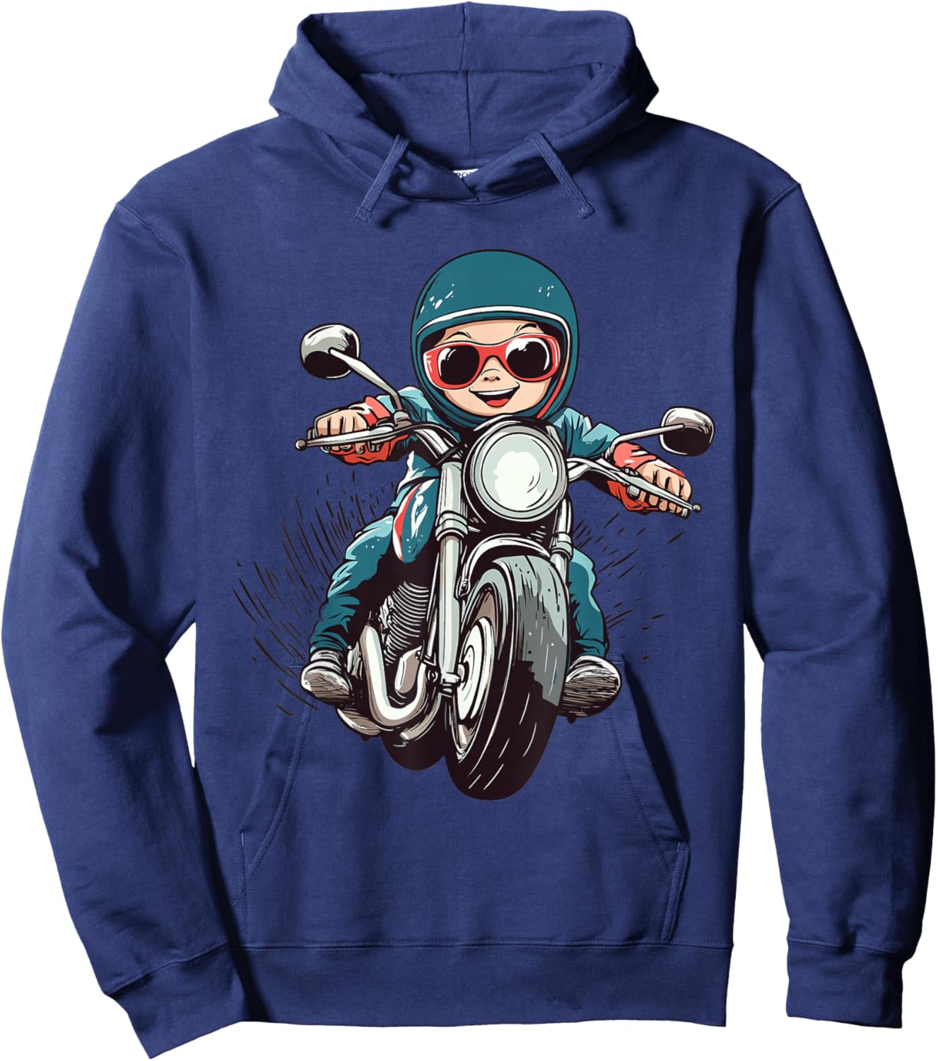 Boys Motorcycle Hoodie - Hoodie | Navy