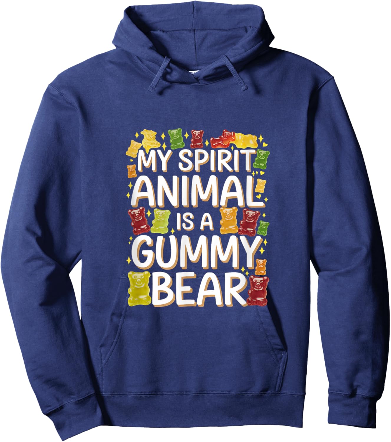 My Spirit Animal Is A Gummy Bear Candy Lover Kid Hoodie - Hoodie | Navy