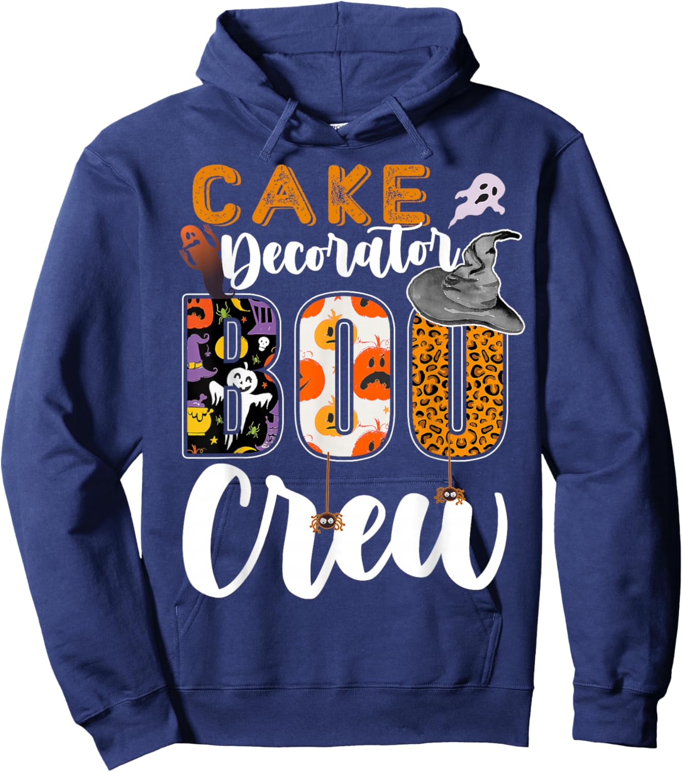 Cake Decorator Boo Crew Halloween Match Pastry Chef Hoodie - Hoodie | Navy
