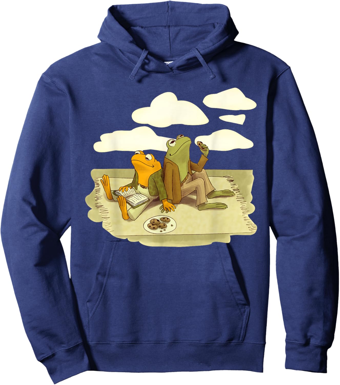 Book Frog Toad Vintage Book Frog Book Frog Reading Book Hoodie - Hoodie | Navy