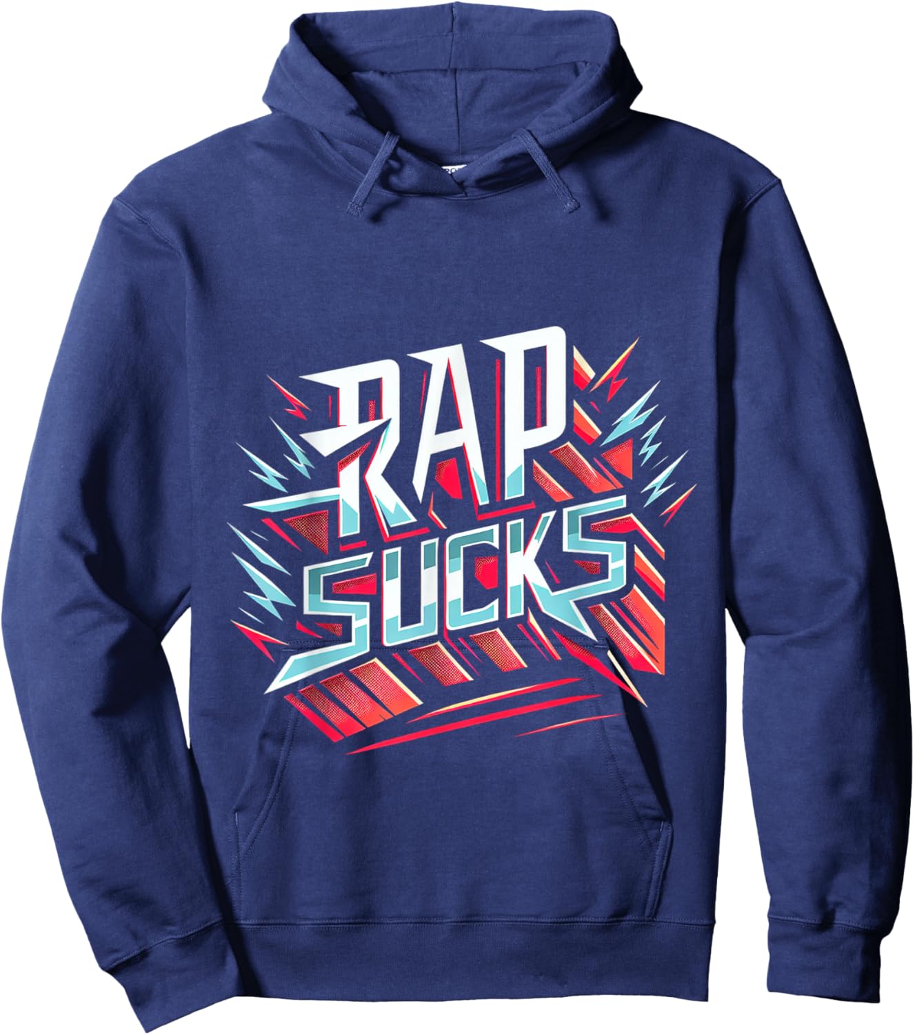 Rap Sucks Anti-Rap Music Opinion Hoodie - Hoodie | Navy
