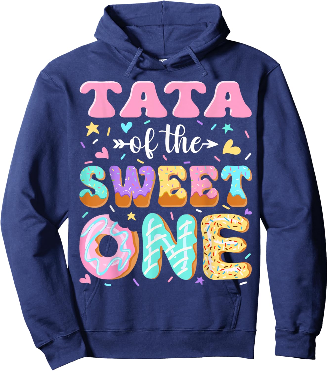 Tata of The Sweet One First Birthday Matching Family Hoodie - Hoodie | Navy