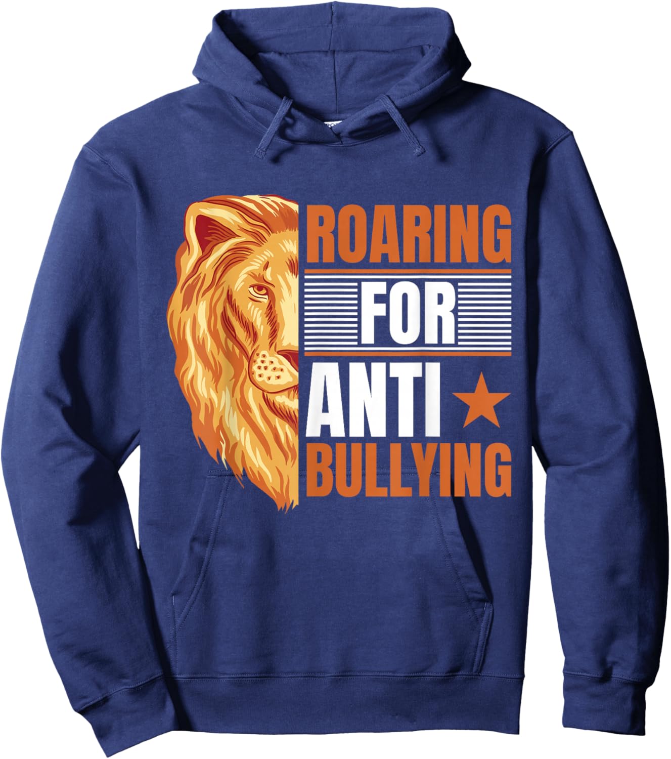 Bullying Prevention | Toddler | Anti Bullying | Lion Hoodie - Hoodie | Navy