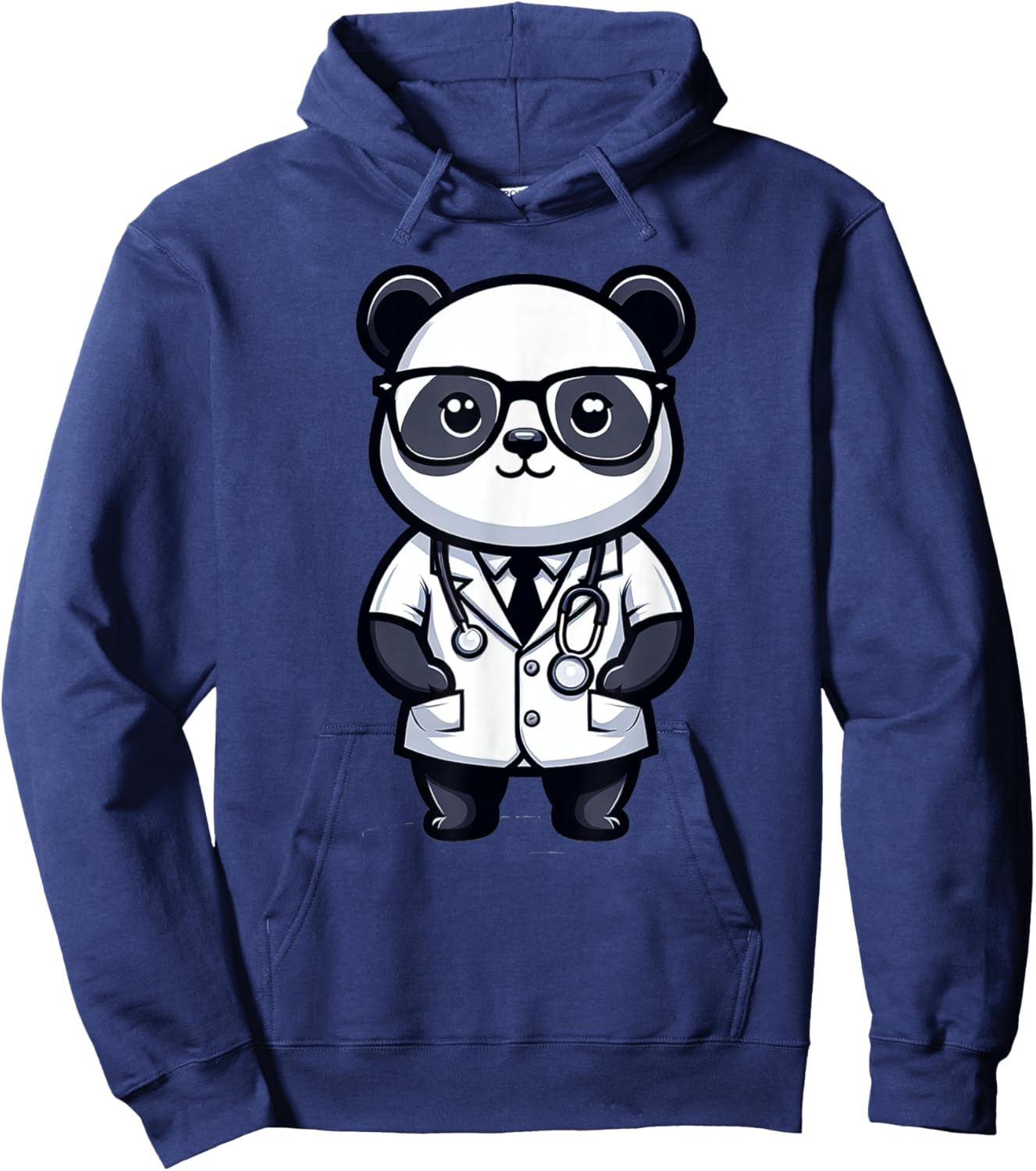 Cute Panda Doctor Hoodie - Hoodie | Navy